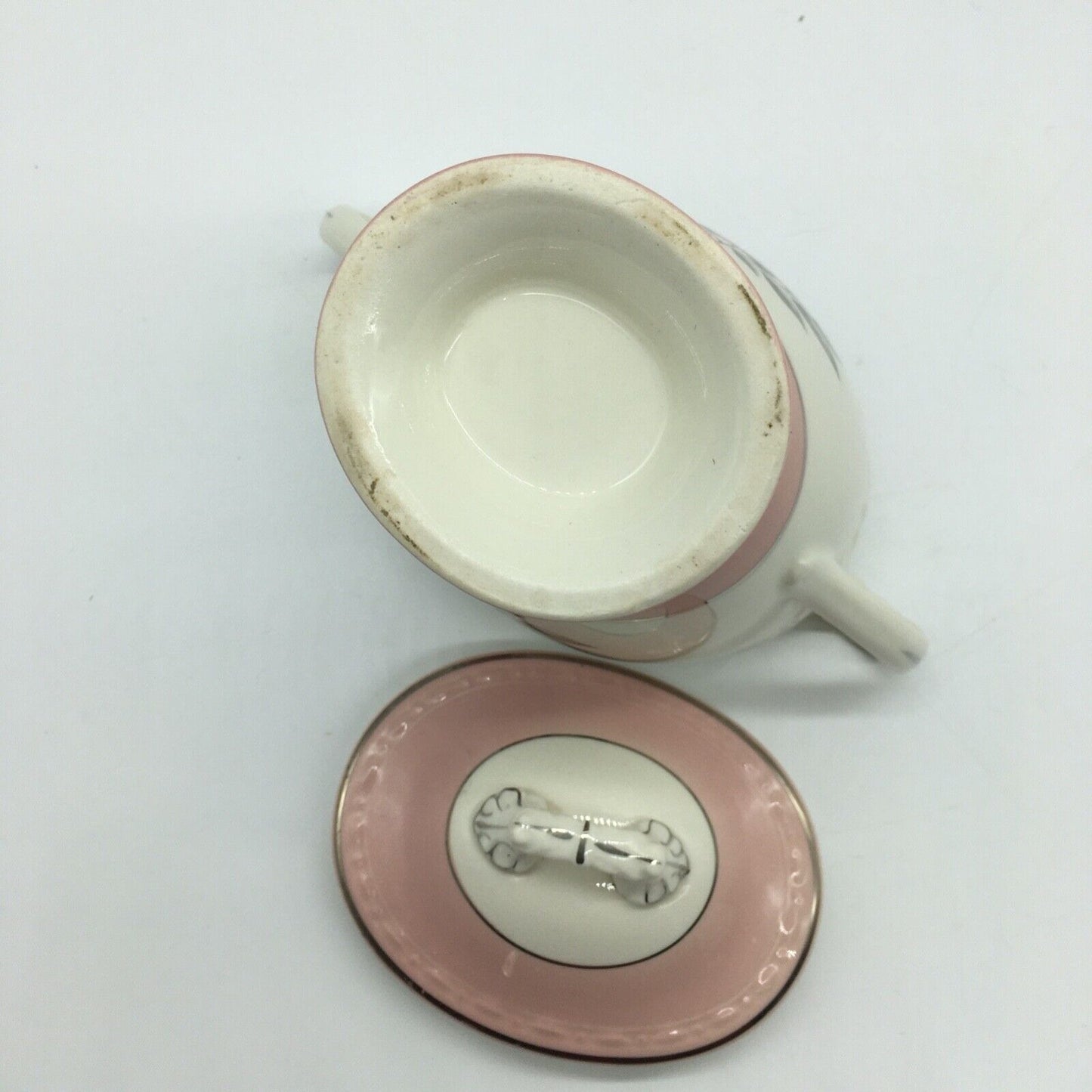 Cunningham & Pickett Inc Berry Bowls with Cream & Lidded Sugar Norway Rose Ohio