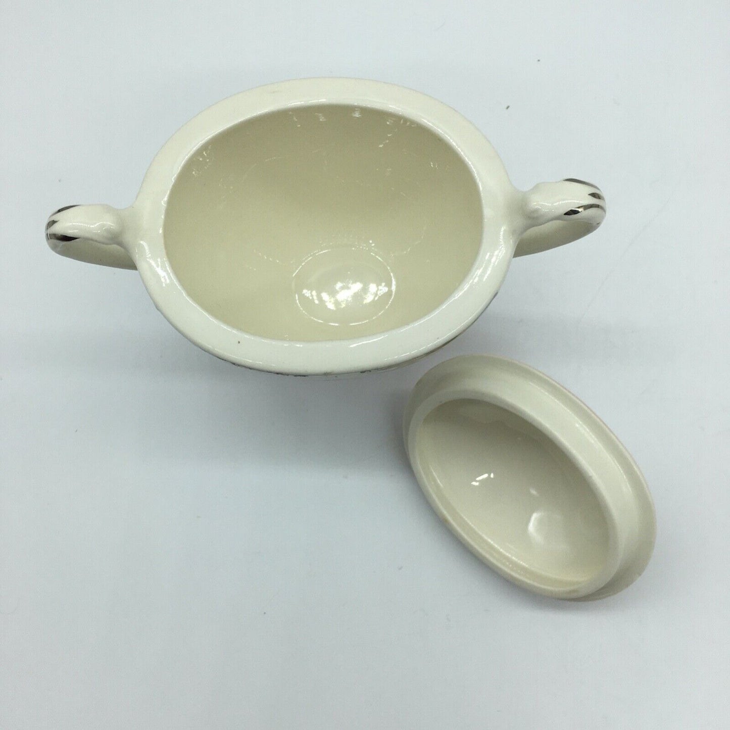 Cunningham & Pickett Inc Berry Bowls with Cream & Lidded Sugar Norway Rose Ohio