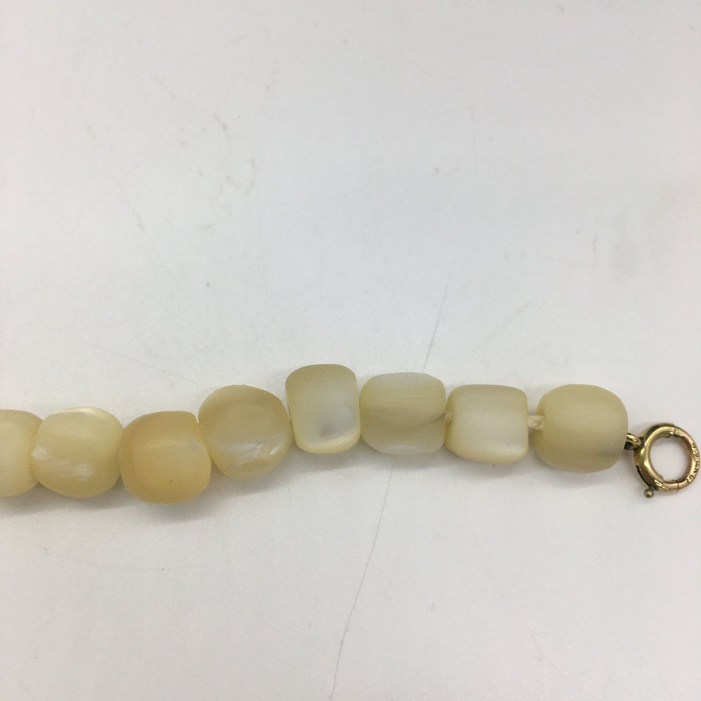Mother of Pearl Choker Necklace, 1920s Estate Sale Jewelry, Antique Jewelry, Chokers