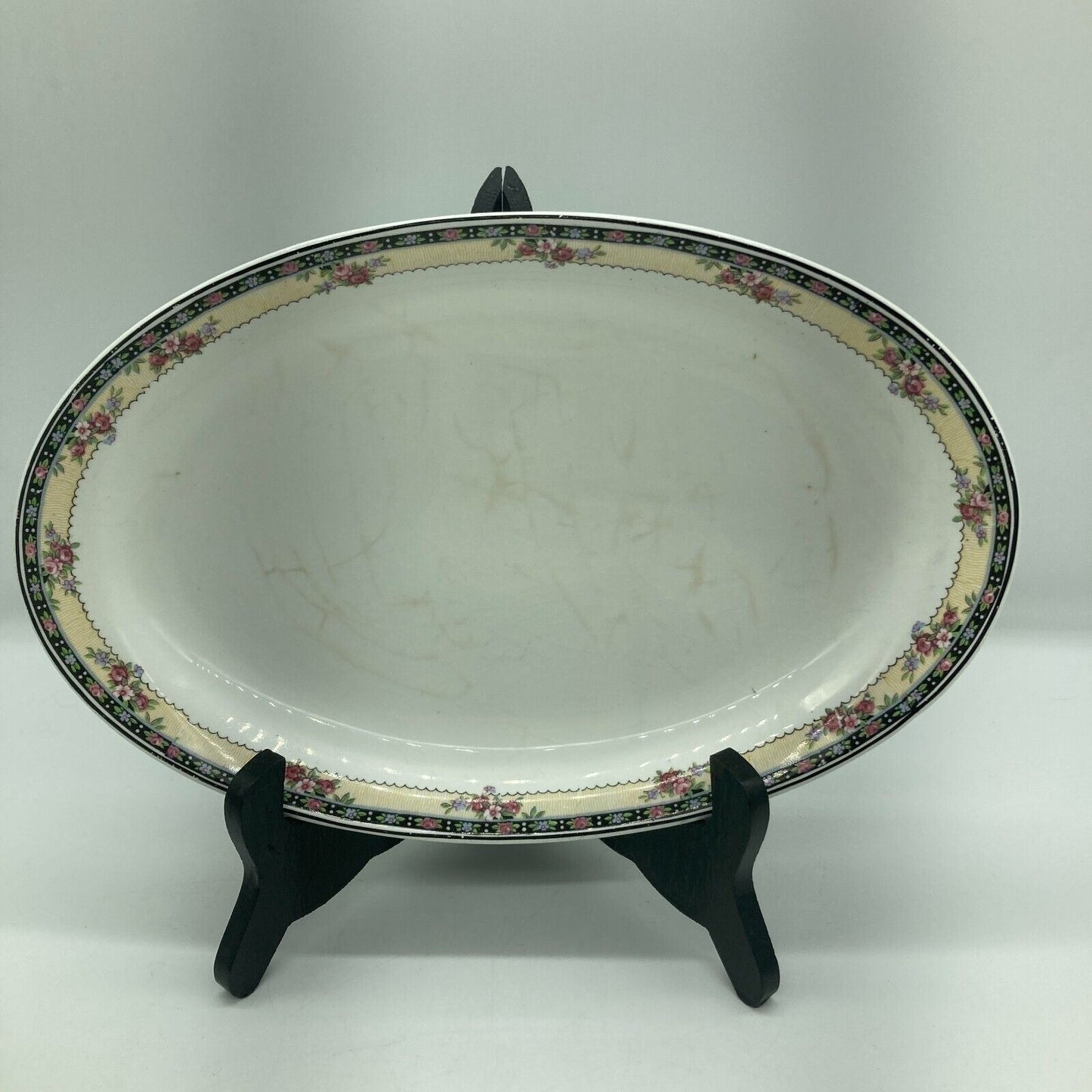 Antique Homer Laughlin L5N USA Serving Dish & Two Serving Platters 1925