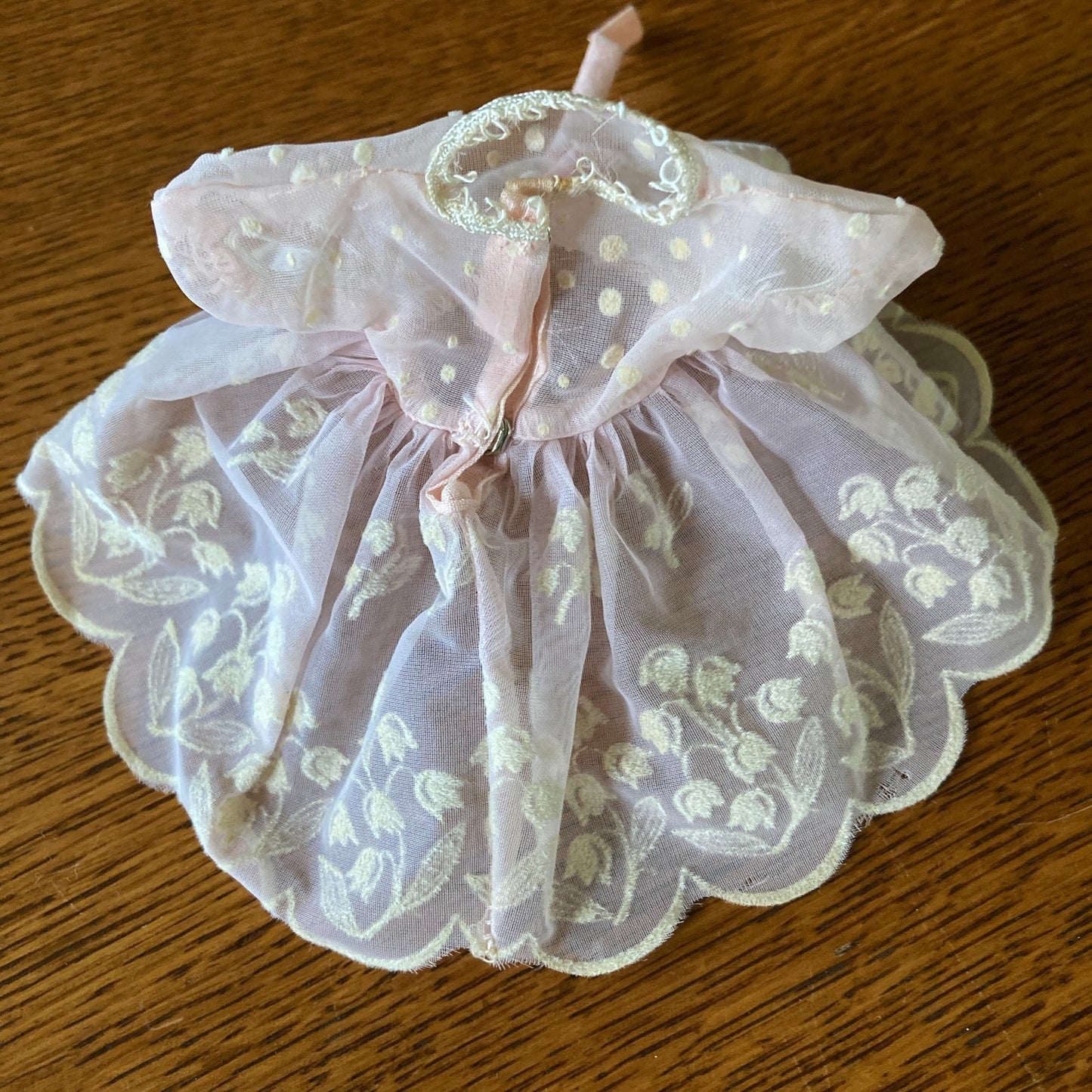 Betsy McCall Pink Party Dress Lily of the Valley Hat Shoes Socks Underskirt Box