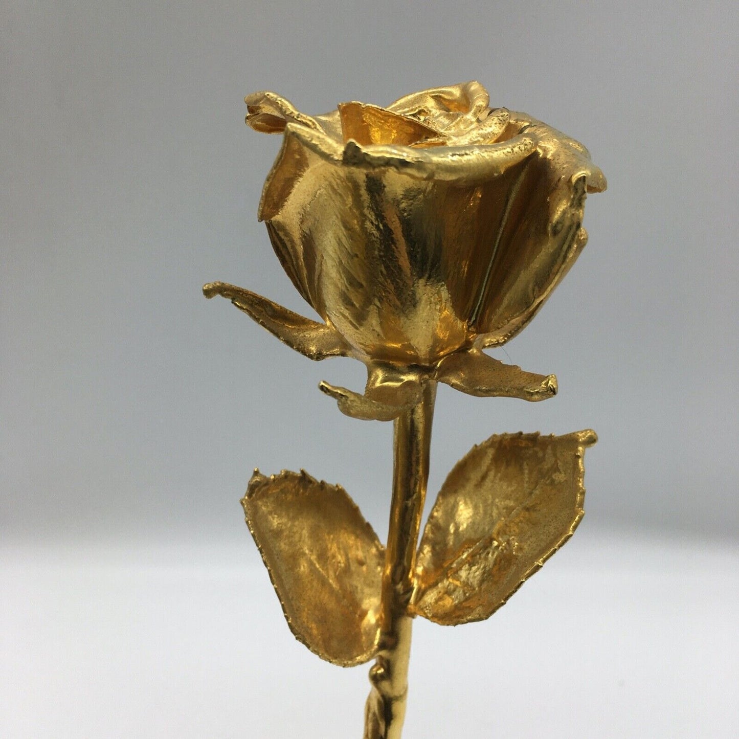 Real American Rose 24K gold dipped in Original Box Forever Keepsake USA Vintage