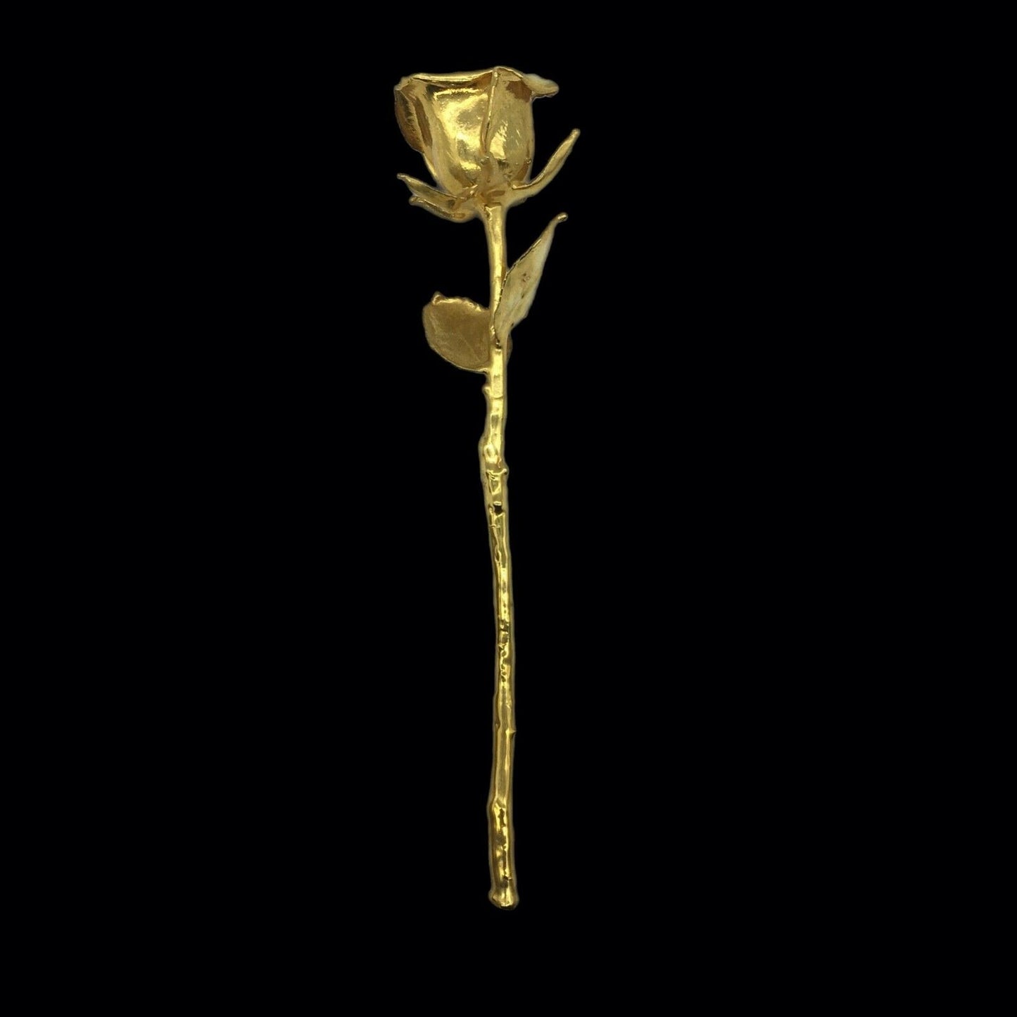 Real American Rose 24K gold dipped in Original Box Forever Keepsake USA Vintage