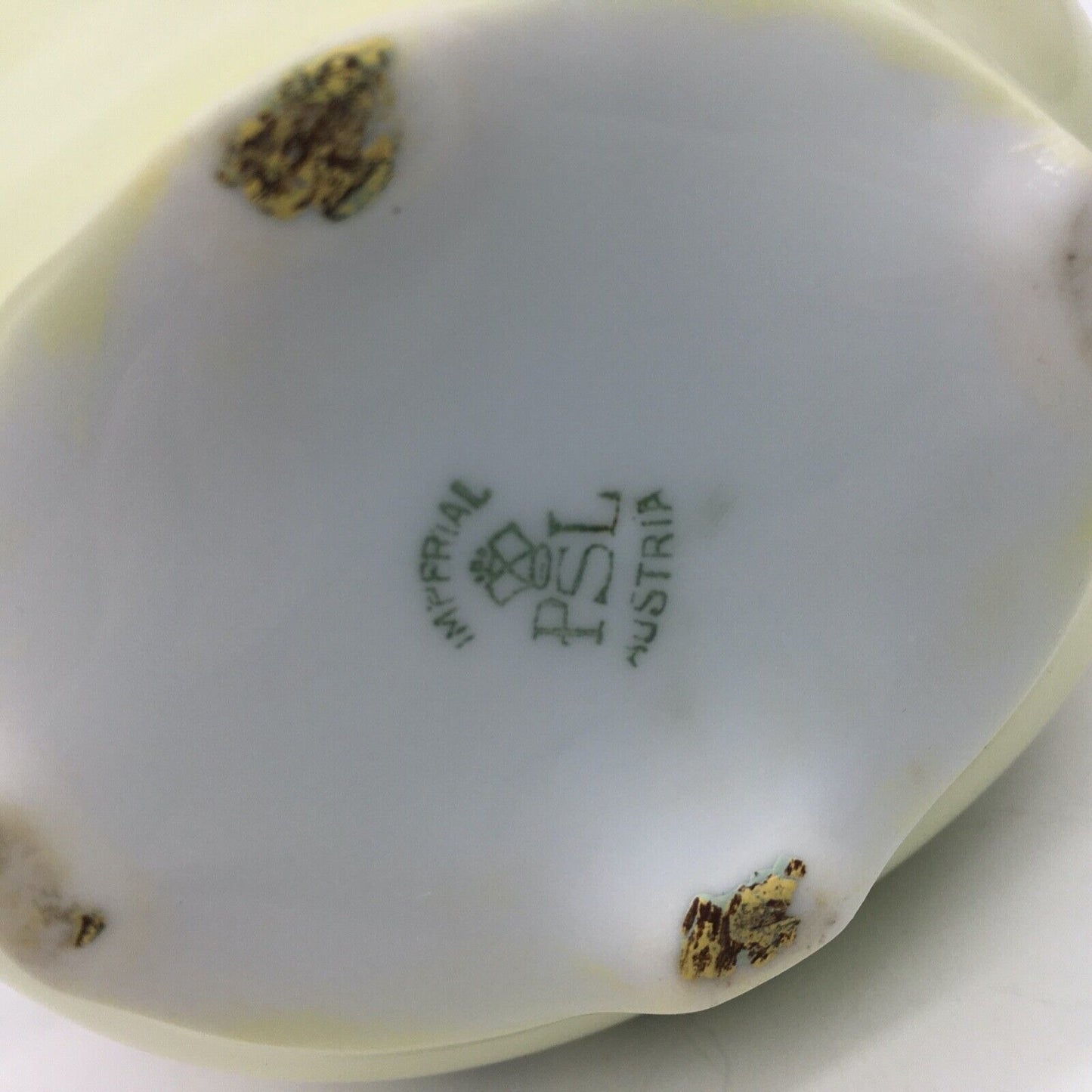 Imperial PSL Austria Cream Sugar Set Hand Painted Floral Gold Trim Antique 1918