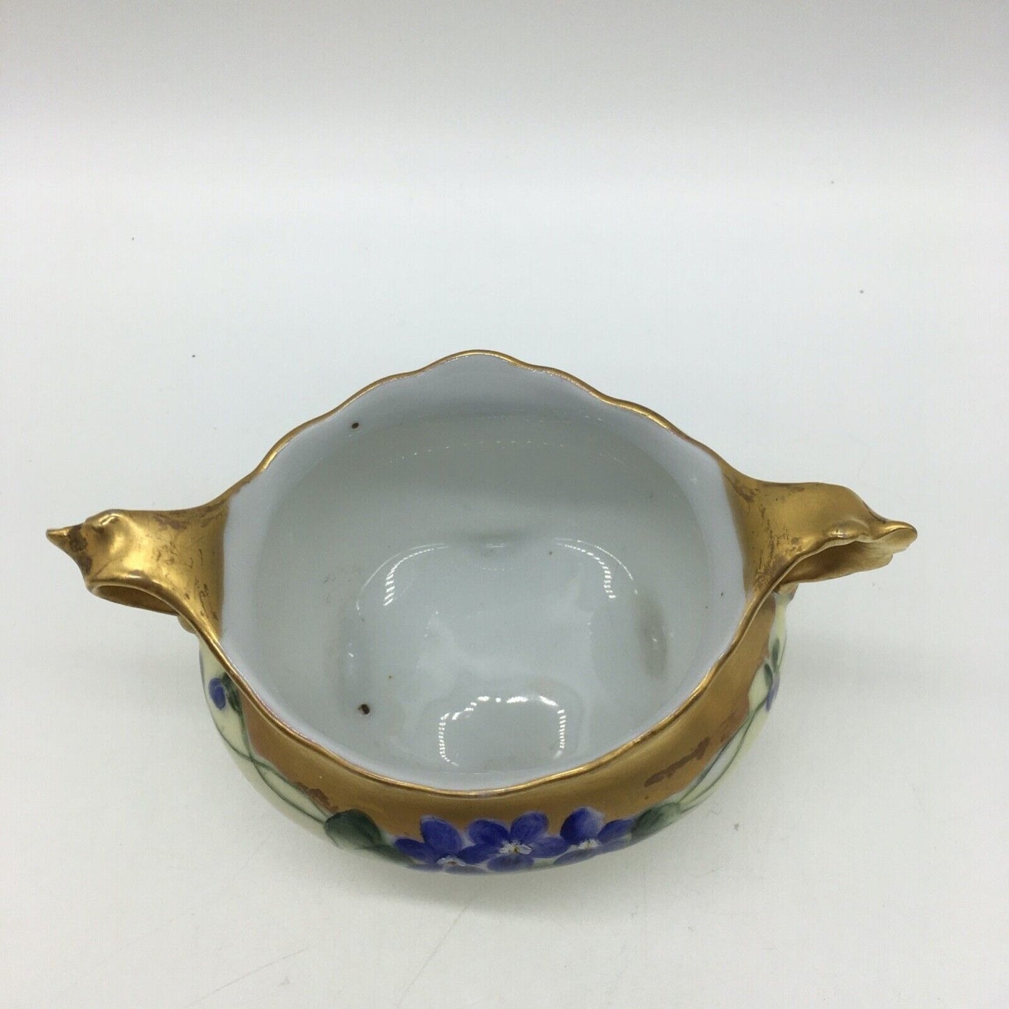 Imperial PSL Austria Cream Sugar Set Hand Painted Floral Gold Trim Antique 1918