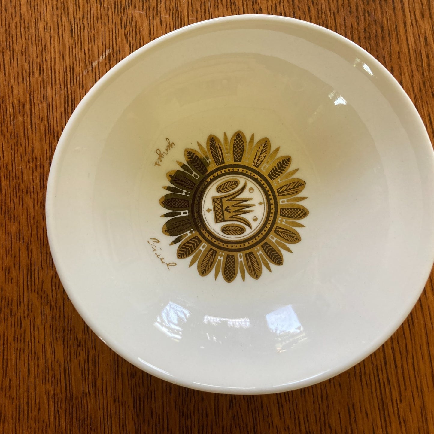MCM Georges Briard Chip and Dip Bowl Set Vintage 1960s Regalia Design Modernist