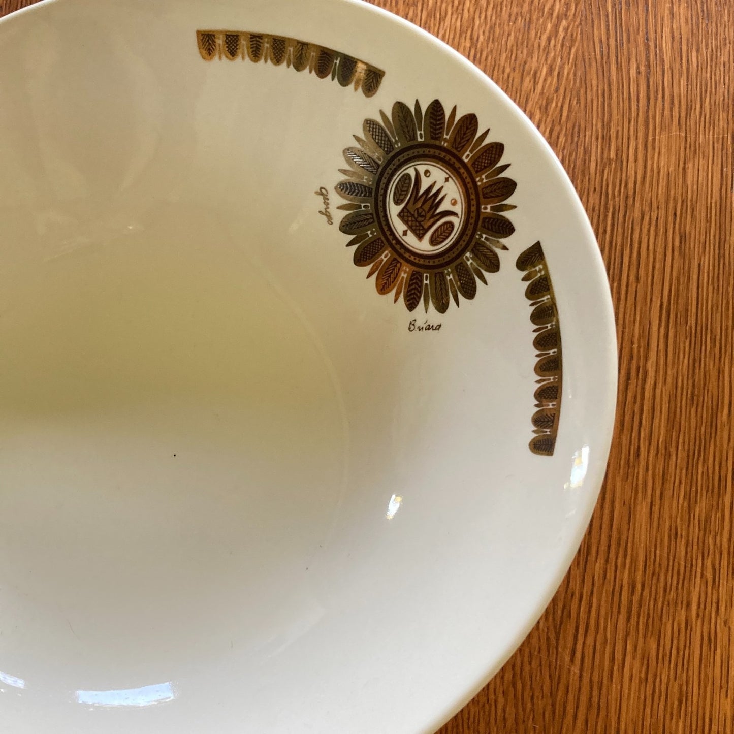 MCM Georges Briard Chip and Dip Bowl Set Vintage 1960s Regalia Design Modernist