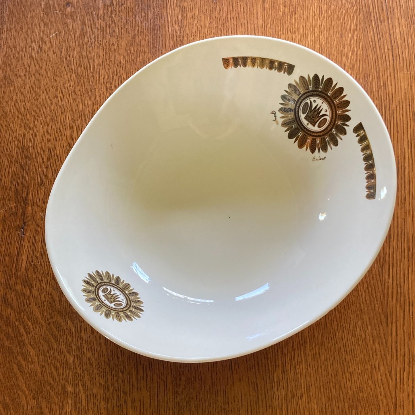 MCM Georges Briard Chip and Dip Bowl Set Vintage 1960s Regalia Design Modernist