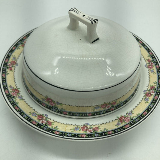 Antique 1925 Homer Laughlin L5N USA Serving Pieces Butter Dome Sugar Dish Gravy