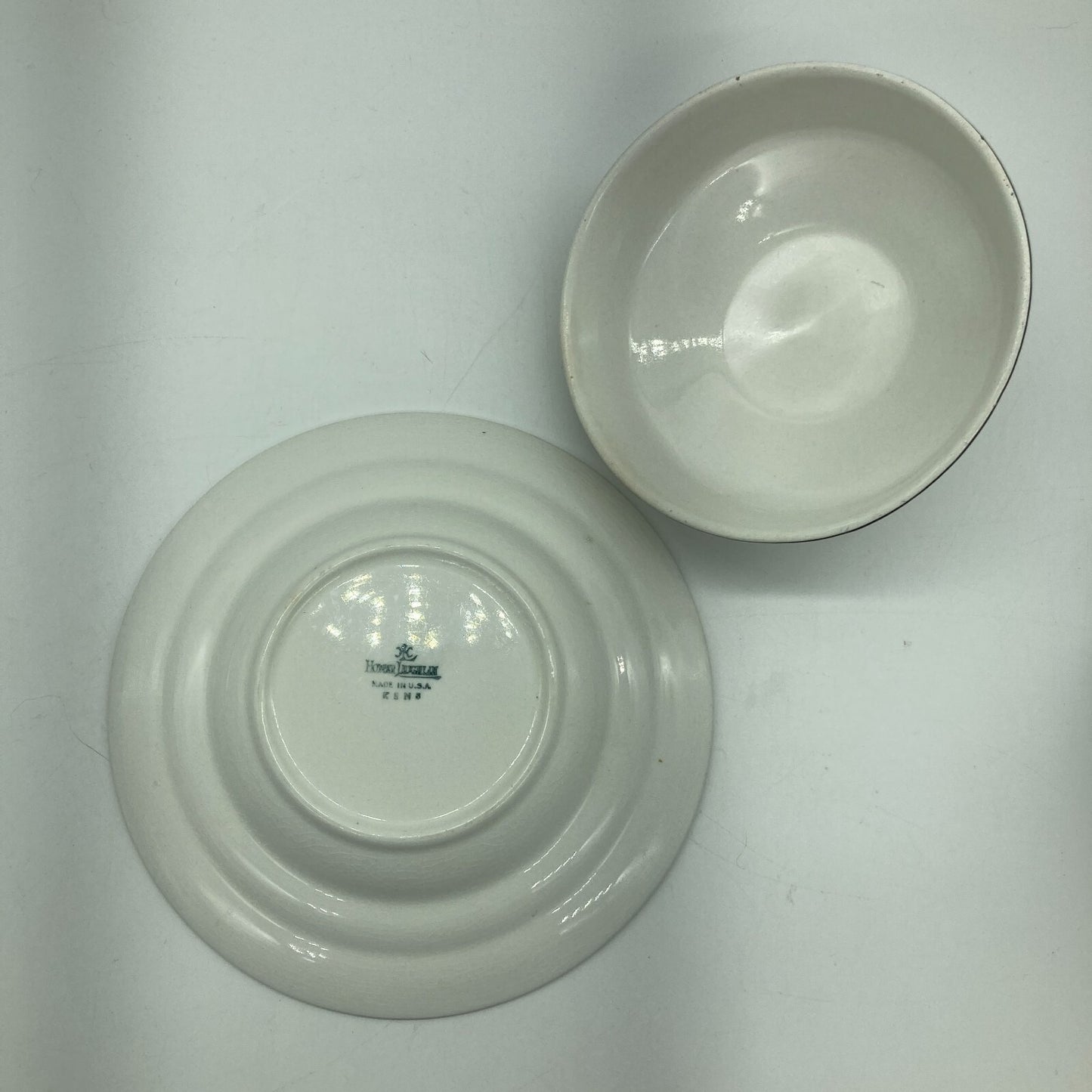 Antique 1925 Homer Laughlin L5N USA Serving Pieces Butter Dome Sugar Dish Gravy