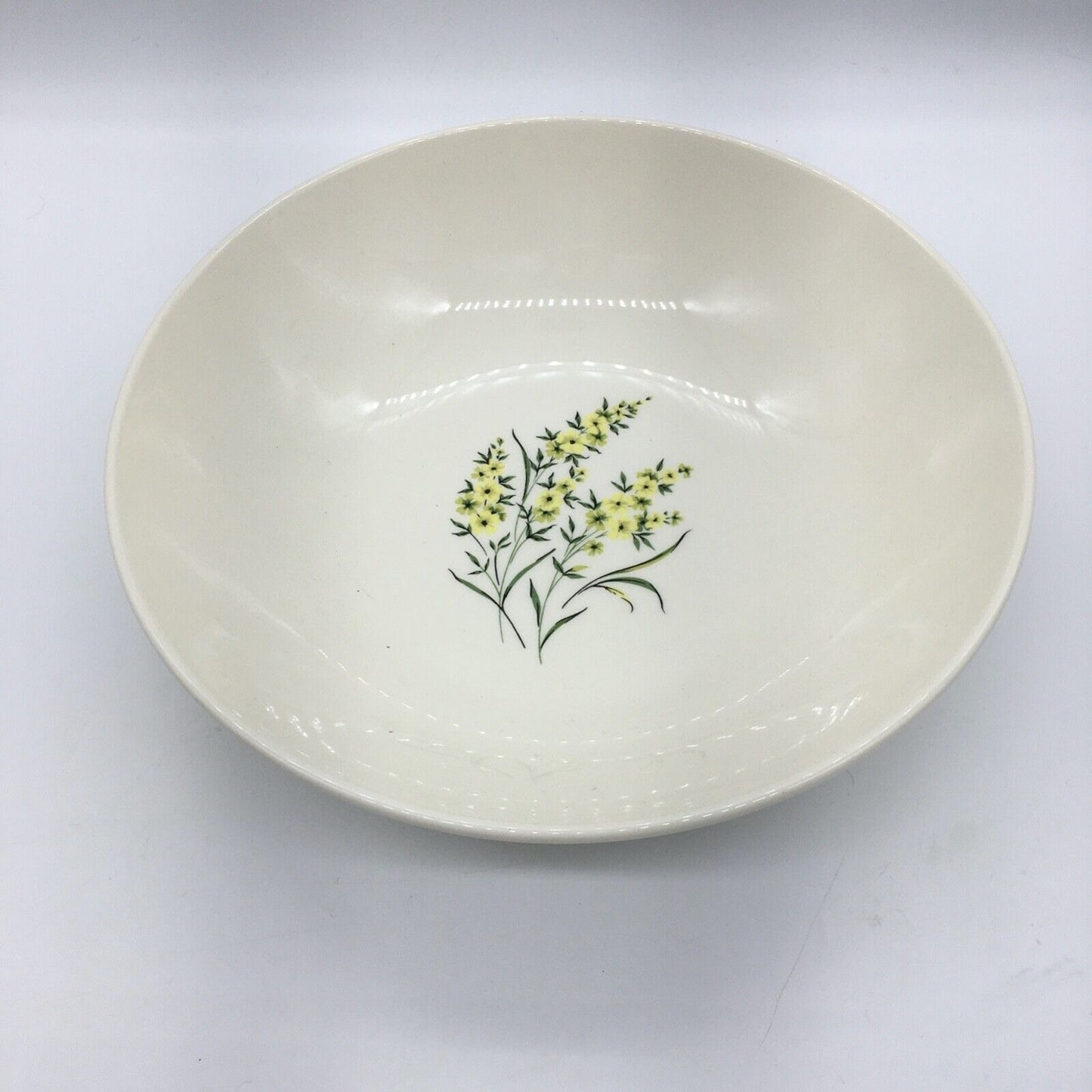 Taylor Smith & Taylor Serving Platter & Bowl Lemon Blossom Sage Green & Yellow
