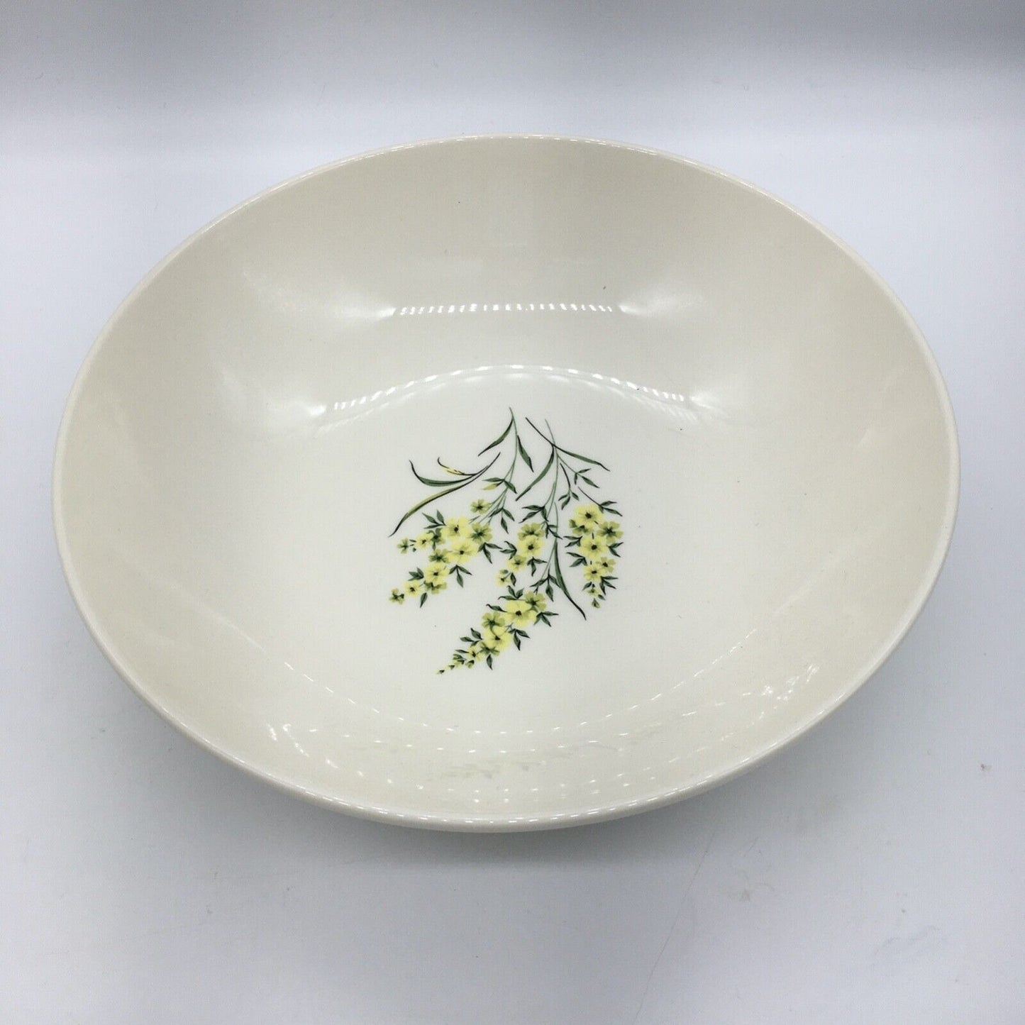 Taylor Smith & Taylor Serving Platter & Bowl Lemon Blossom Sage Green & Yellow