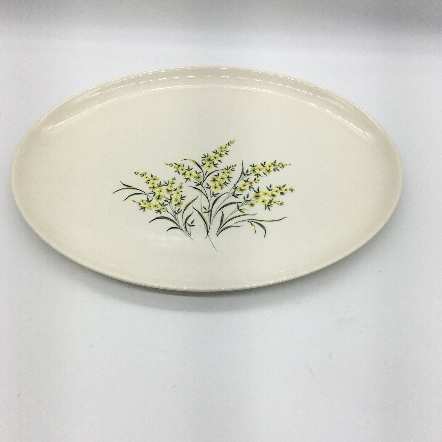 Taylor Smith & Taylor Serving Platter & Bowl Lemon Blossom Sage Green & Yellow
