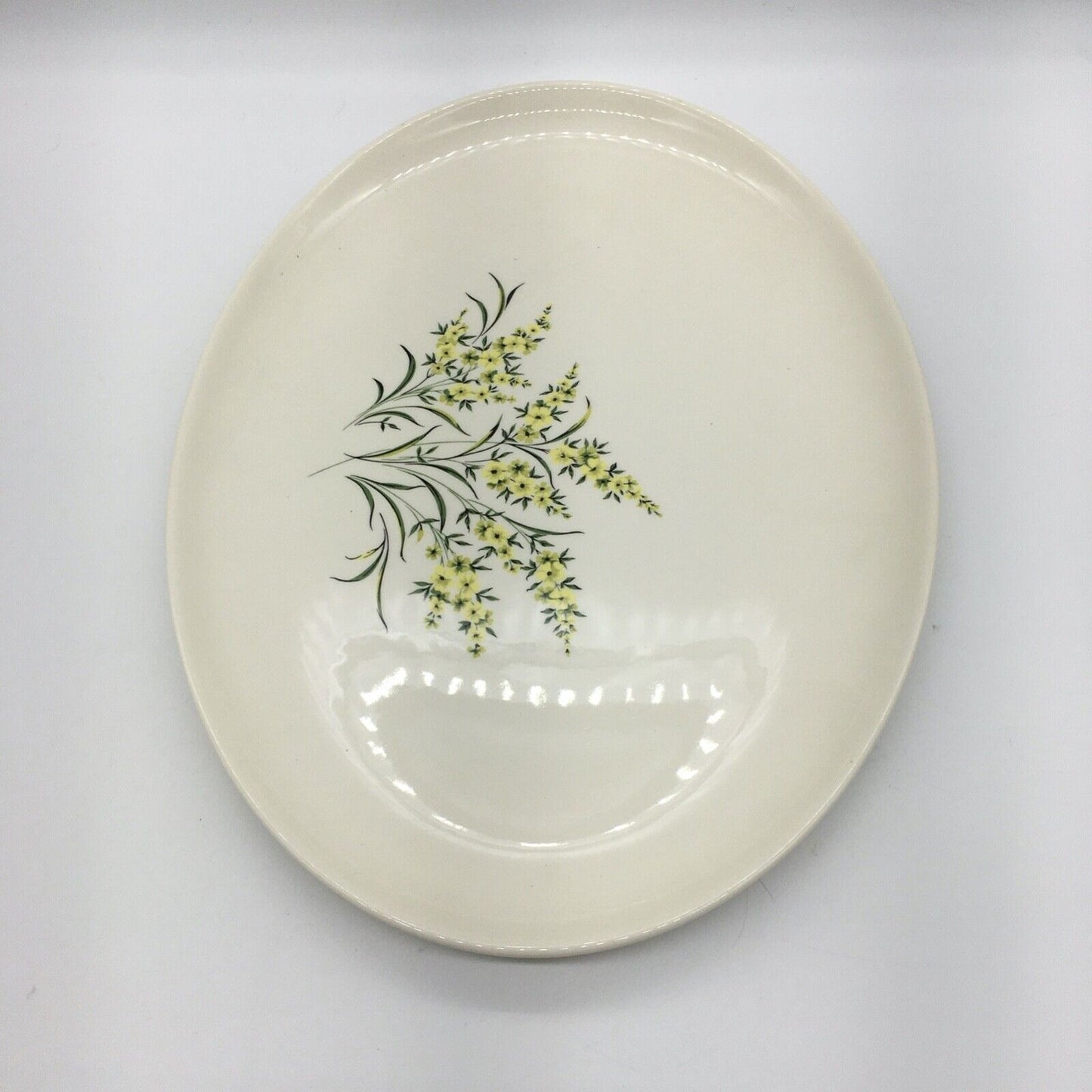Taylor Smith & Taylor Serving Platter & Bowl Lemon Blossom Sage Green & Yellow