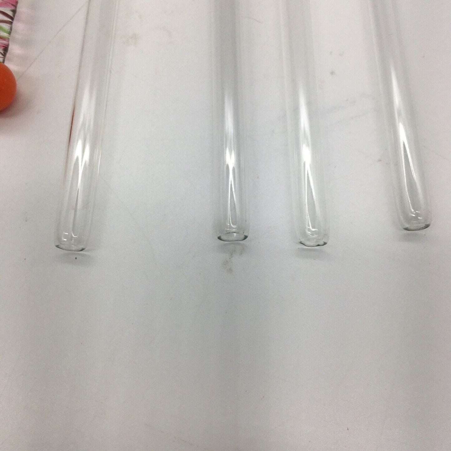 Vintage Barware Art Glass Stir Stick Straw Spoon Variety lot 10 Orange & Yellow