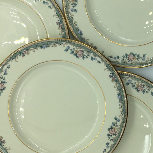 Lenox Retired Spring Vista Pattern 4 Salad Plate Hand Decorated Pattern Vintage