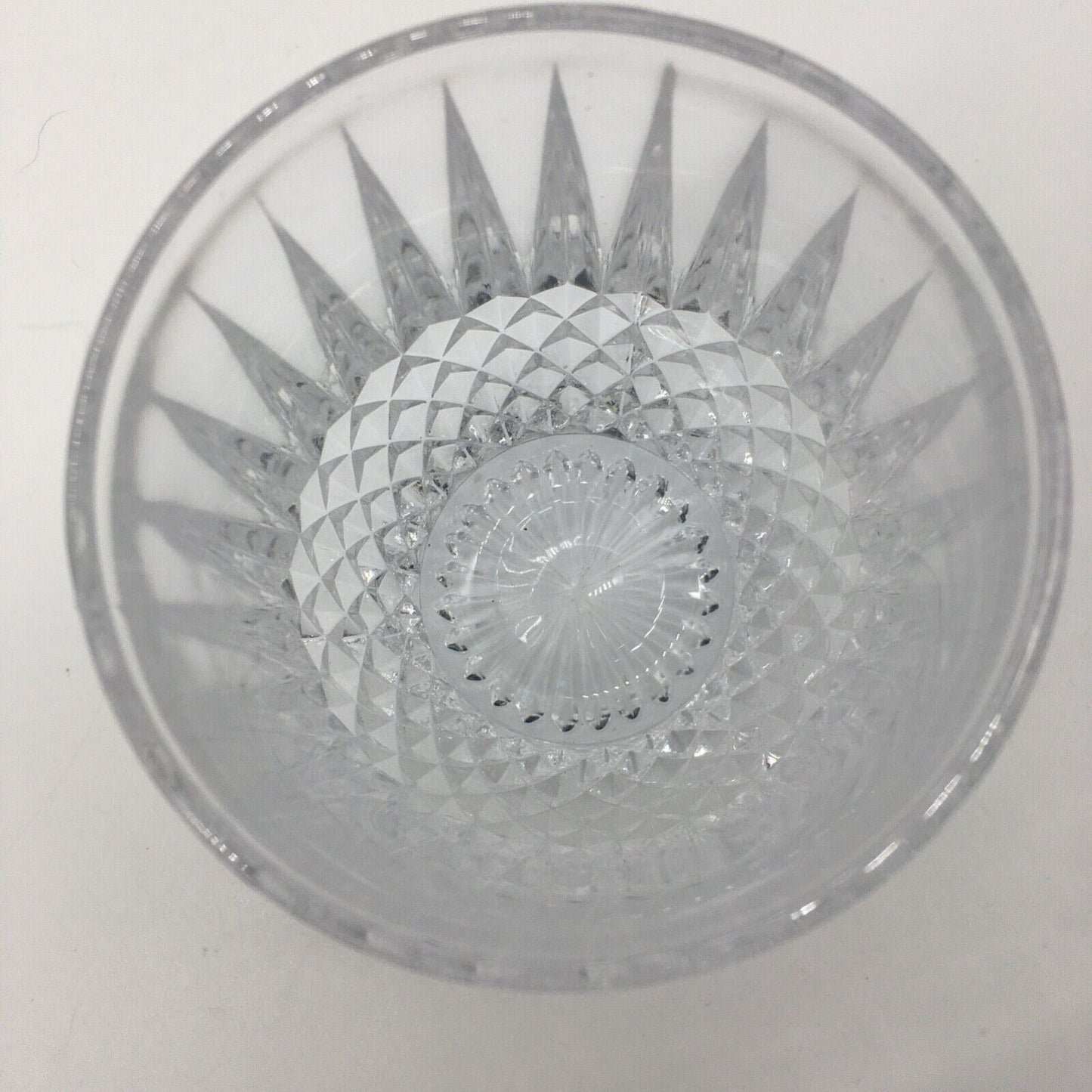 Barware Set of 6 Lowball Whisky Glass Heavy Diamond Point Fancy Cocktail Glasses