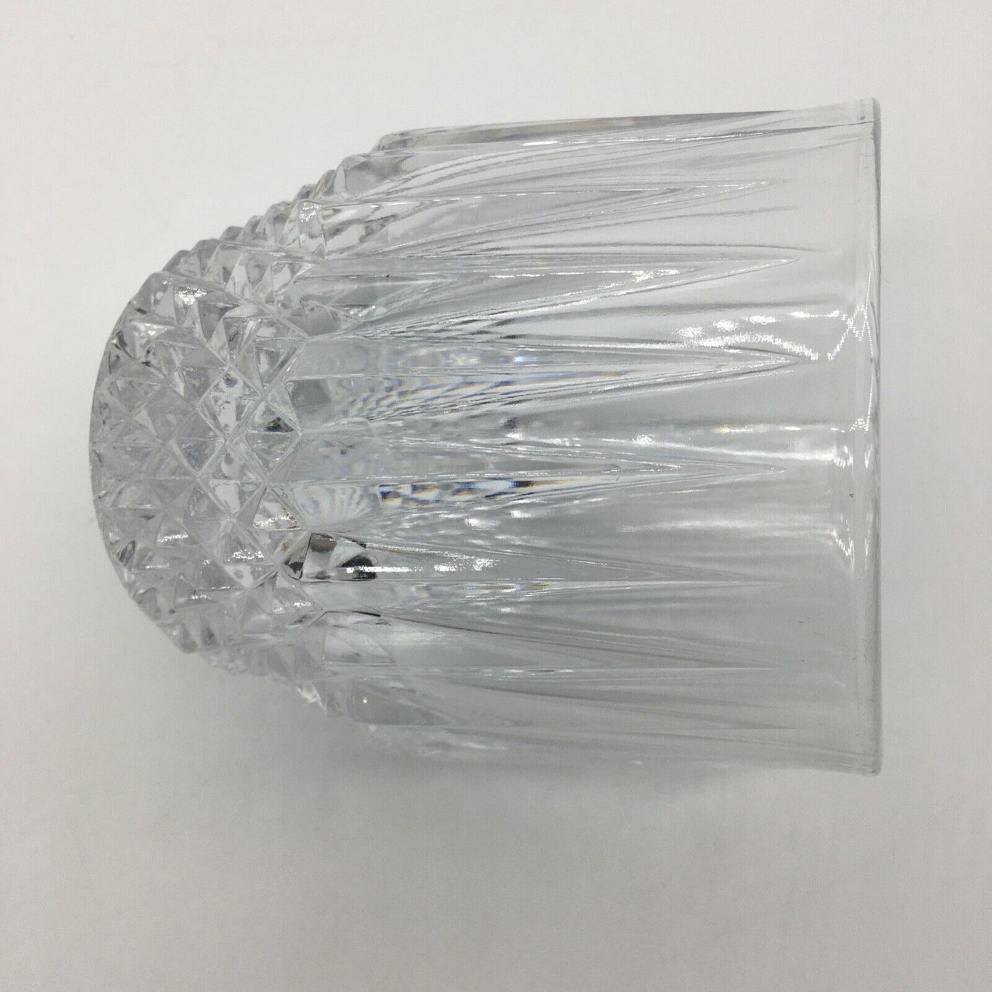 Barware Set of 6 Lowball Whisky Glass Heavy Diamond Point Fancy Cocktail Glasses