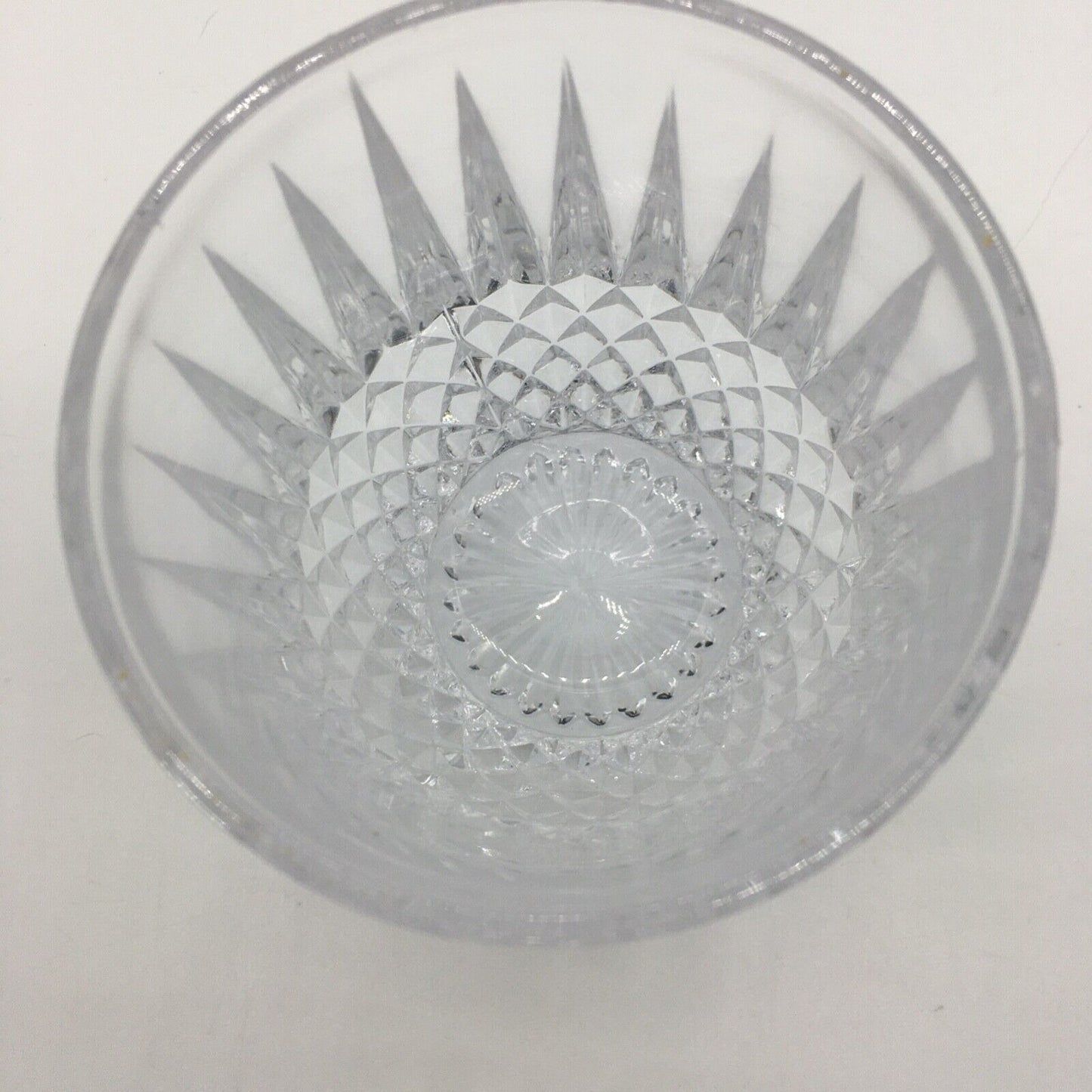 Barware Set of 6 Lowball Whisky Glass Heavy Diamond Point Fancy Cocktail Glasses