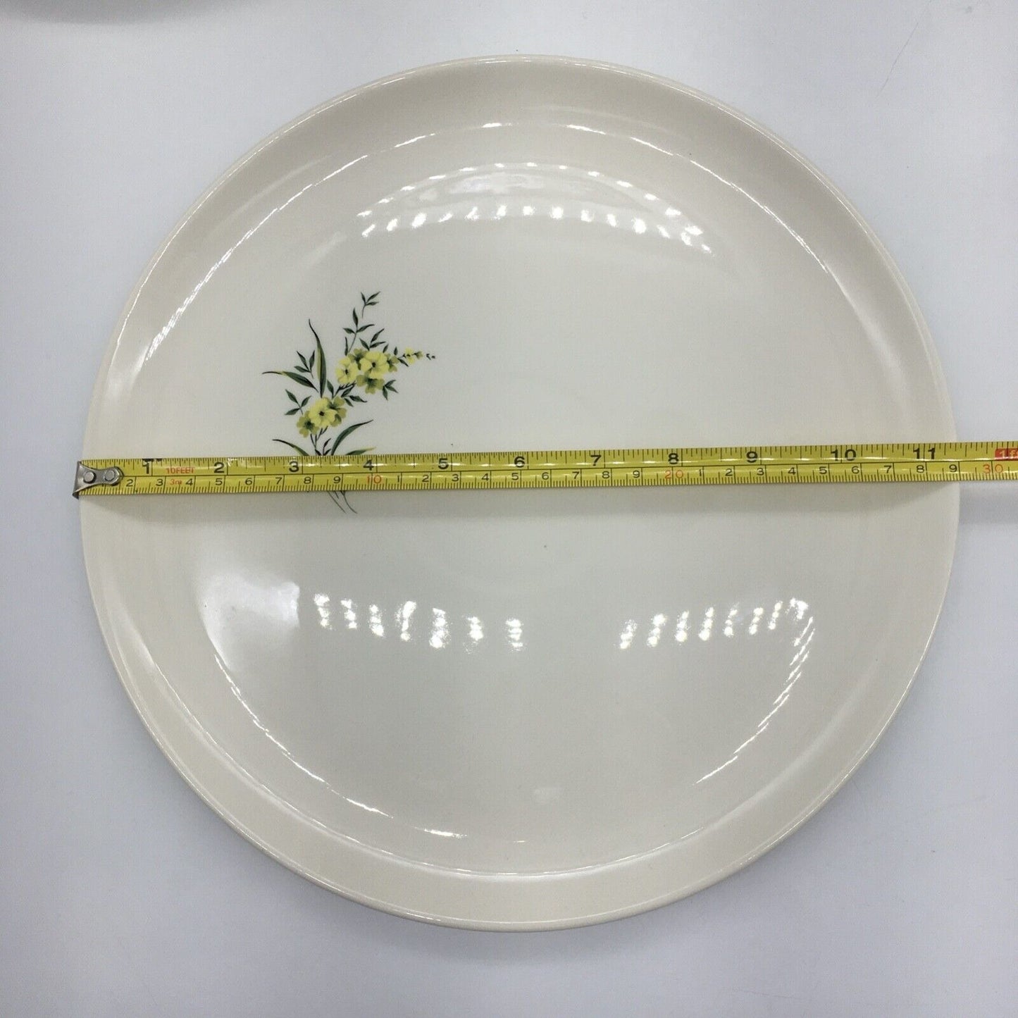Taylor Smith & Taylor Serving Platter Dip Bowl Lemon Blossom Sage Green & Yellow