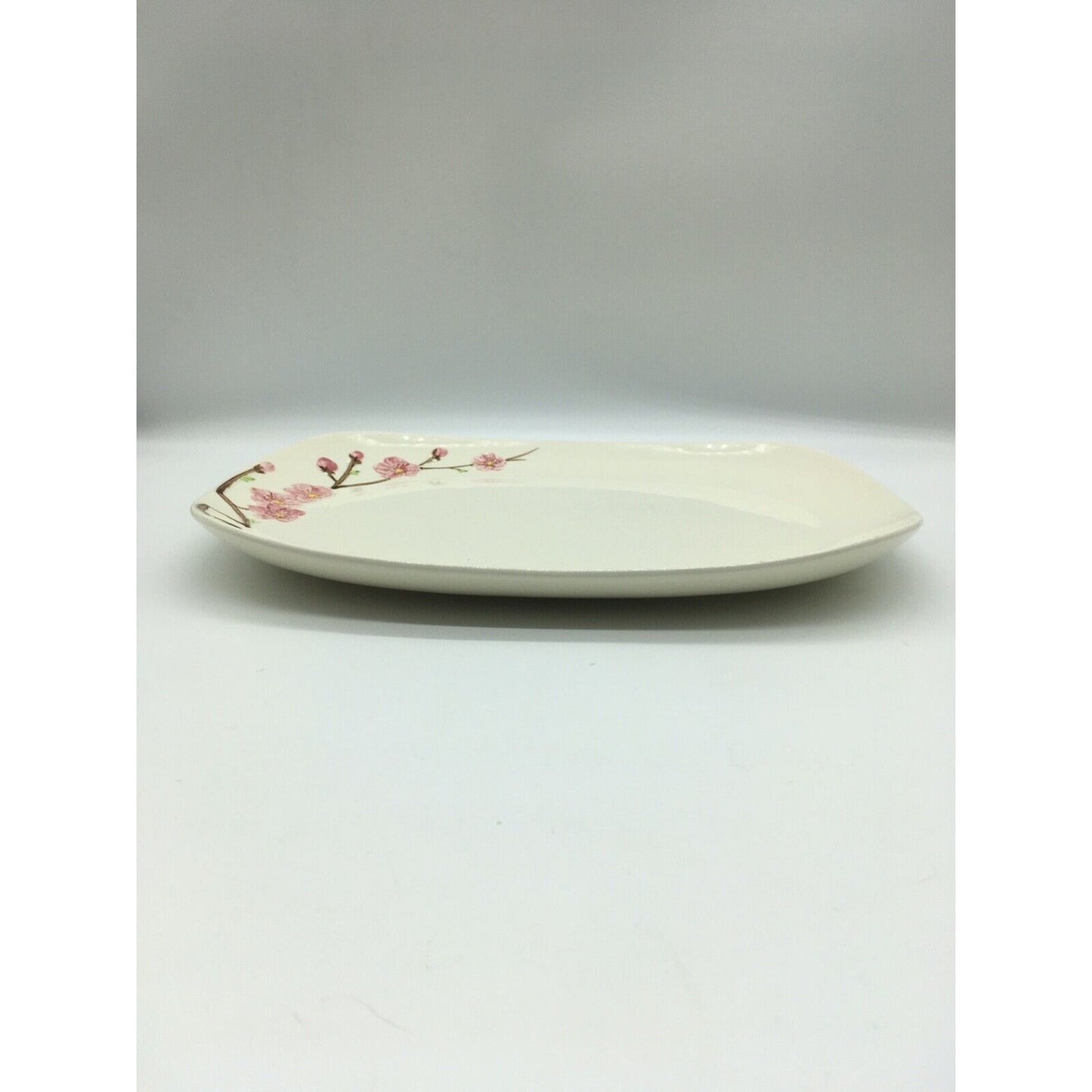 Metlox PoppyTrail Peach blossom 13" Rectangular Platter Vintage USA California
