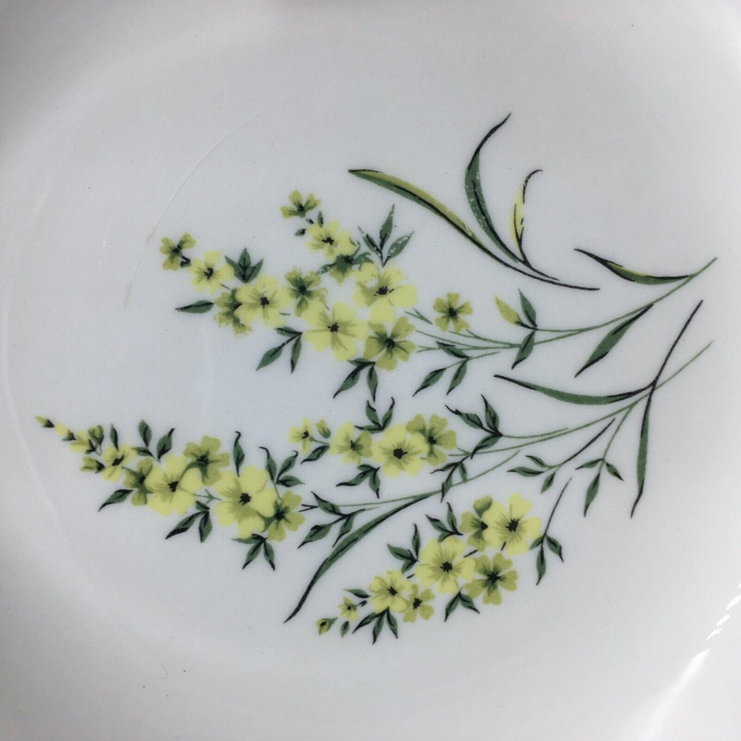 Taylor Smith & Taylor Cereal Bowls Set of 7 Lemon Blossom Sage Green & Yellow