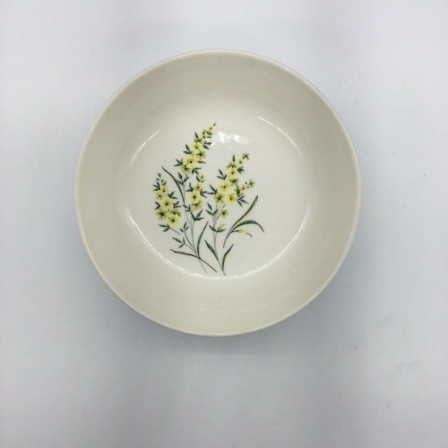 Taylor Smith & Taylor Cereal Bowls Set of 7 Lemon Blossom Sage Green & Yellow