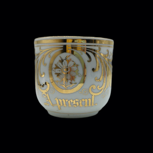 Unbranded German Vintage 12 oz Mug Gold interior and Angel Handle Vintage Gift