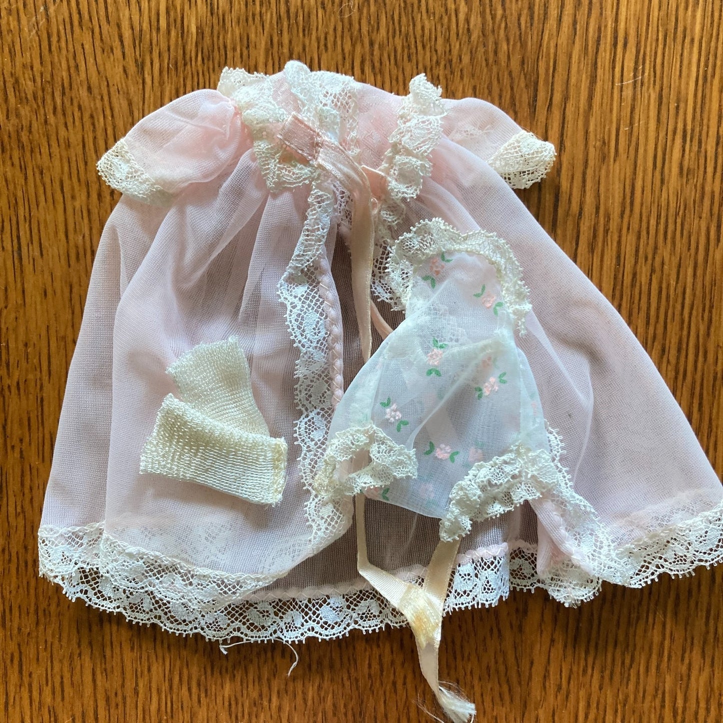 Sweet Dreams Betsy McCall 8" Clothing Vintage Pink Nightgown & Peignoir Extras