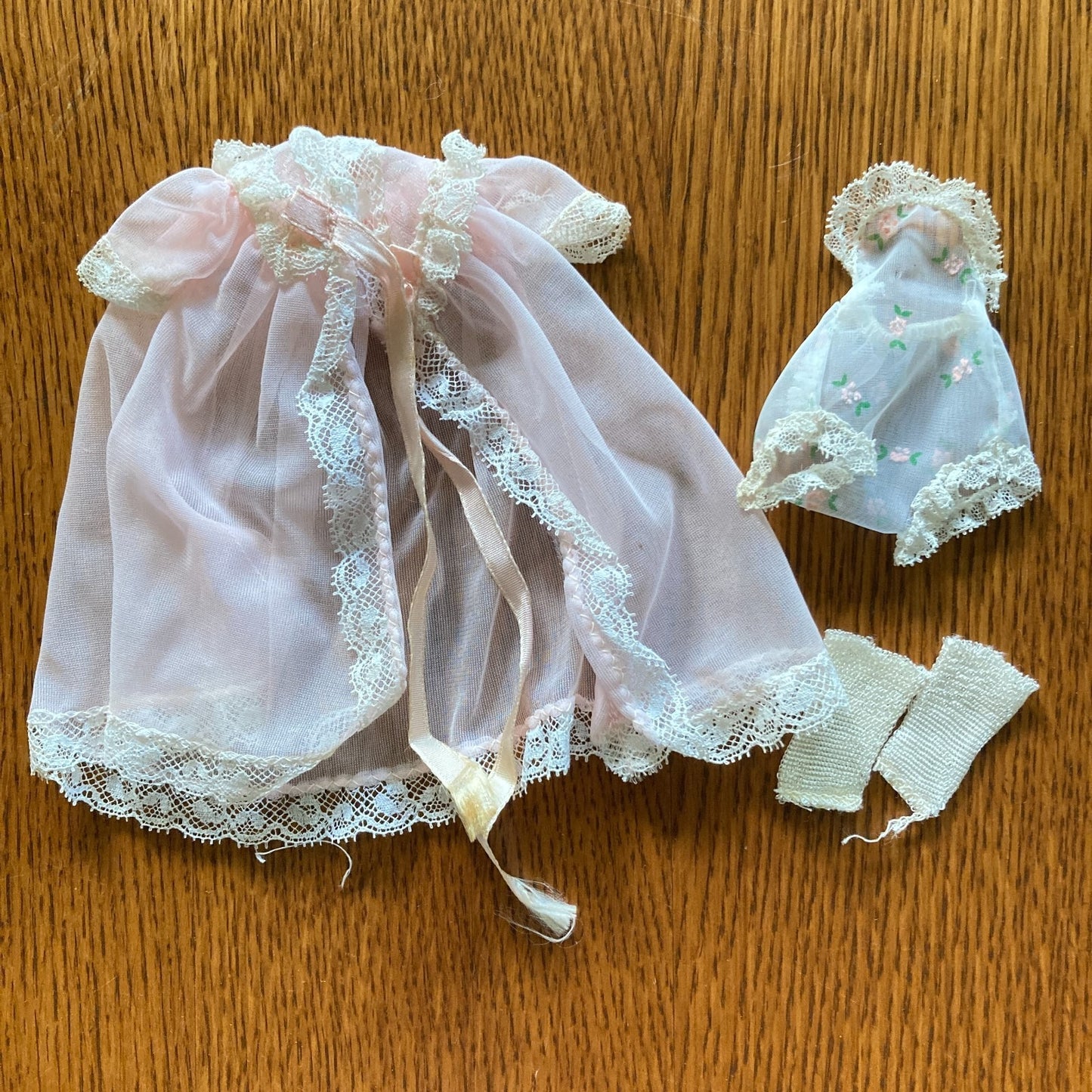 Sweet Dreams Betsy McCall 8" Clothing Vintage Pink Nightgown & Peignoir Extras