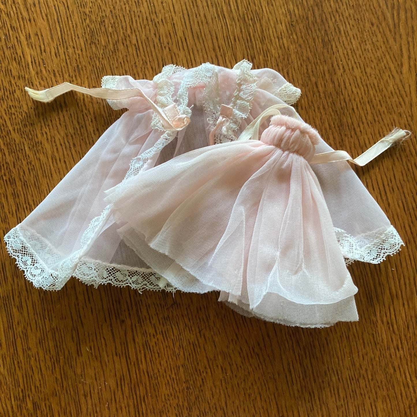 Sweet Dreams Betsy McCall 8" Clothing Vintage Pink Nightgown & Peignoir Extras