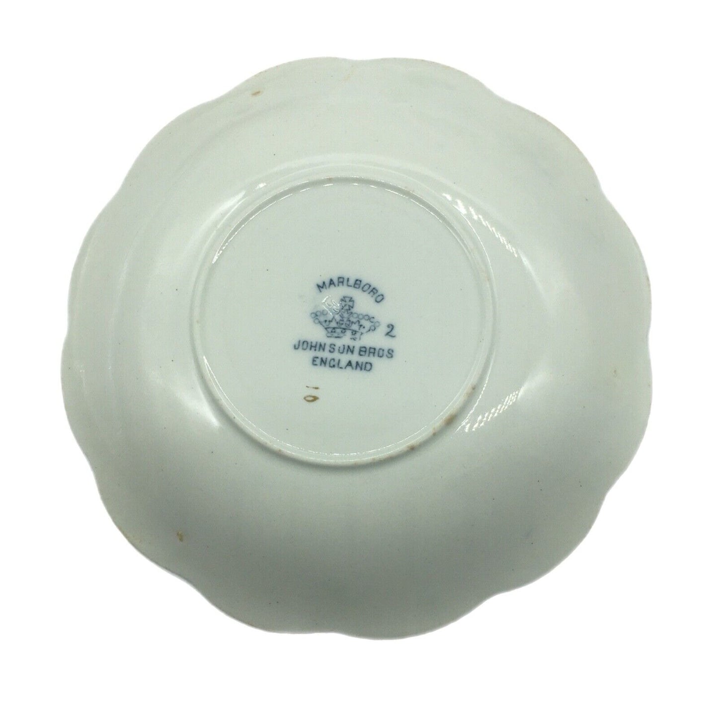 Antique Johnson Bros Crown Mark Marlboro Blue Gray Coffee Cup Double Saucer Eng