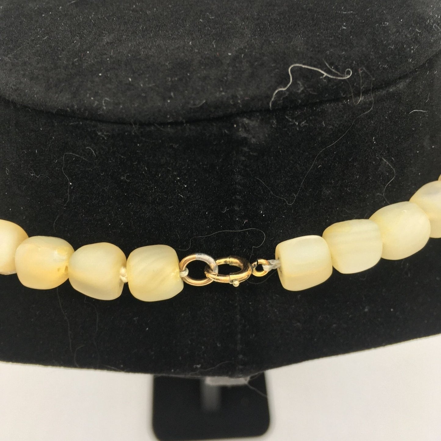 Antique Mother of Pearl Choker Necklace 1920s Various Sizes 44 MOP Bead Handmade