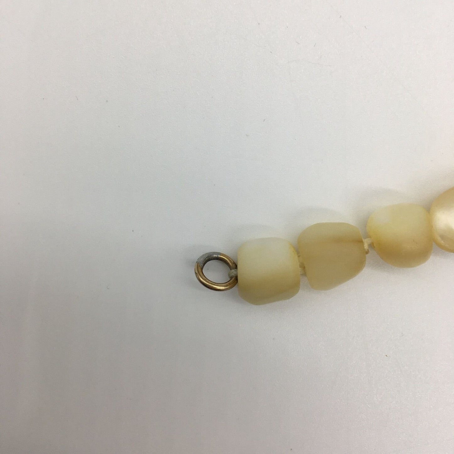 Antique Mother of Pearl Choker Necklace 1920s Various Sizes 44 MOP Bead Handmade