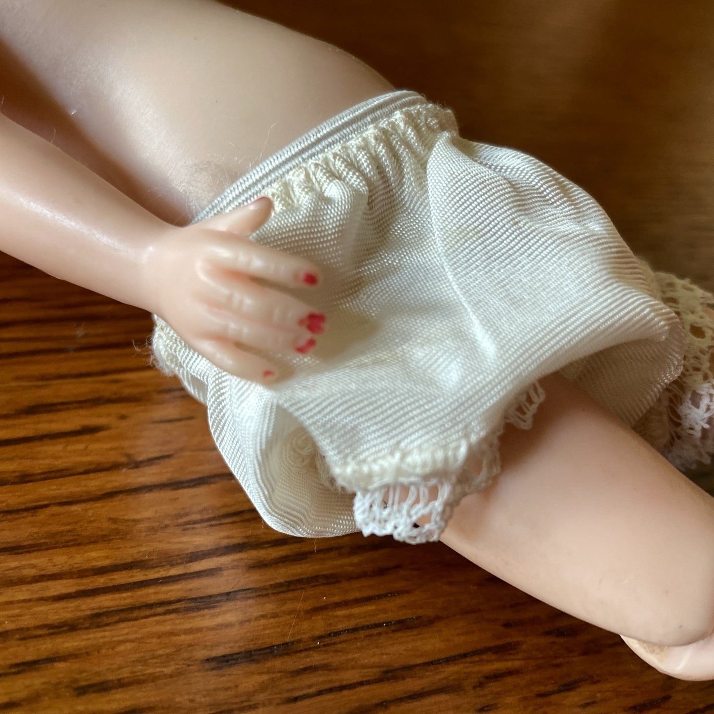 Betsy McCall 8" Fashion Doll With Red Gingham Dress and Black Gingham Outfit VTG