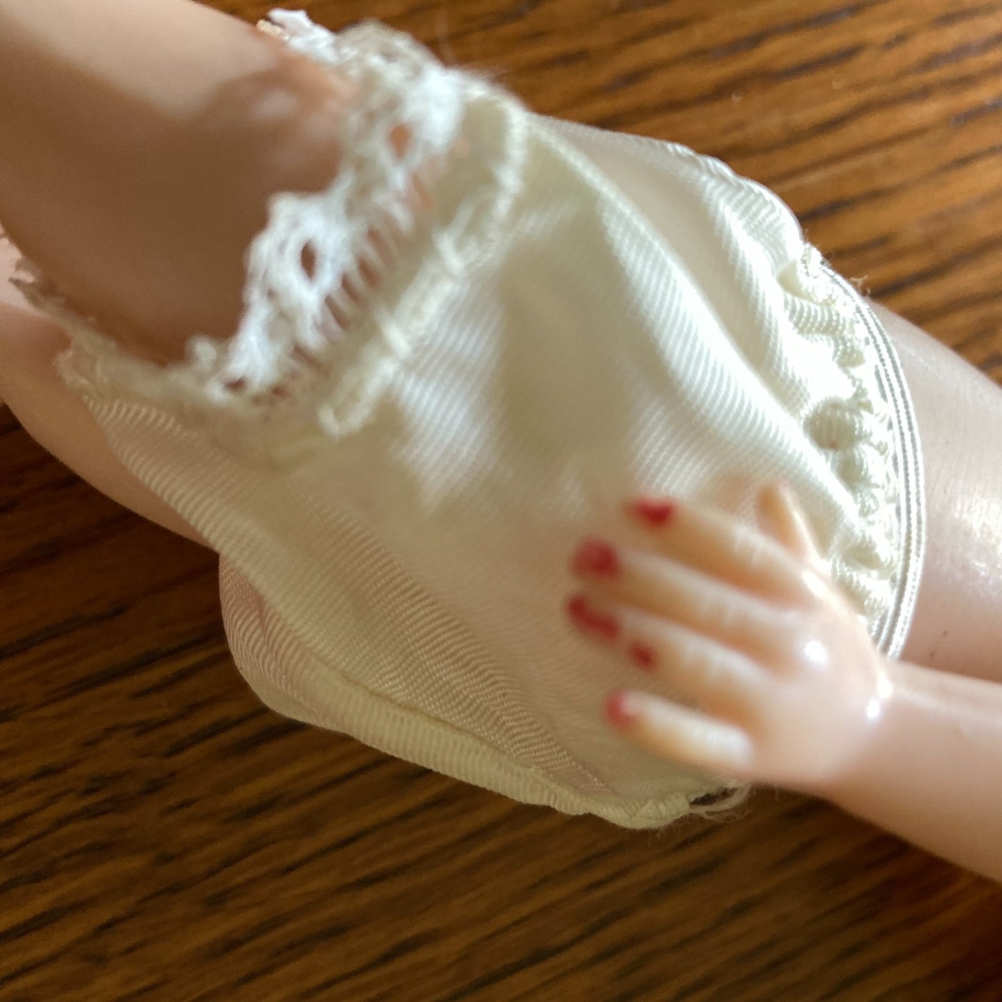 Betsy McCall 8" Fashion Doll With Red Gingham Dress and Black Gingham Outfit VTG