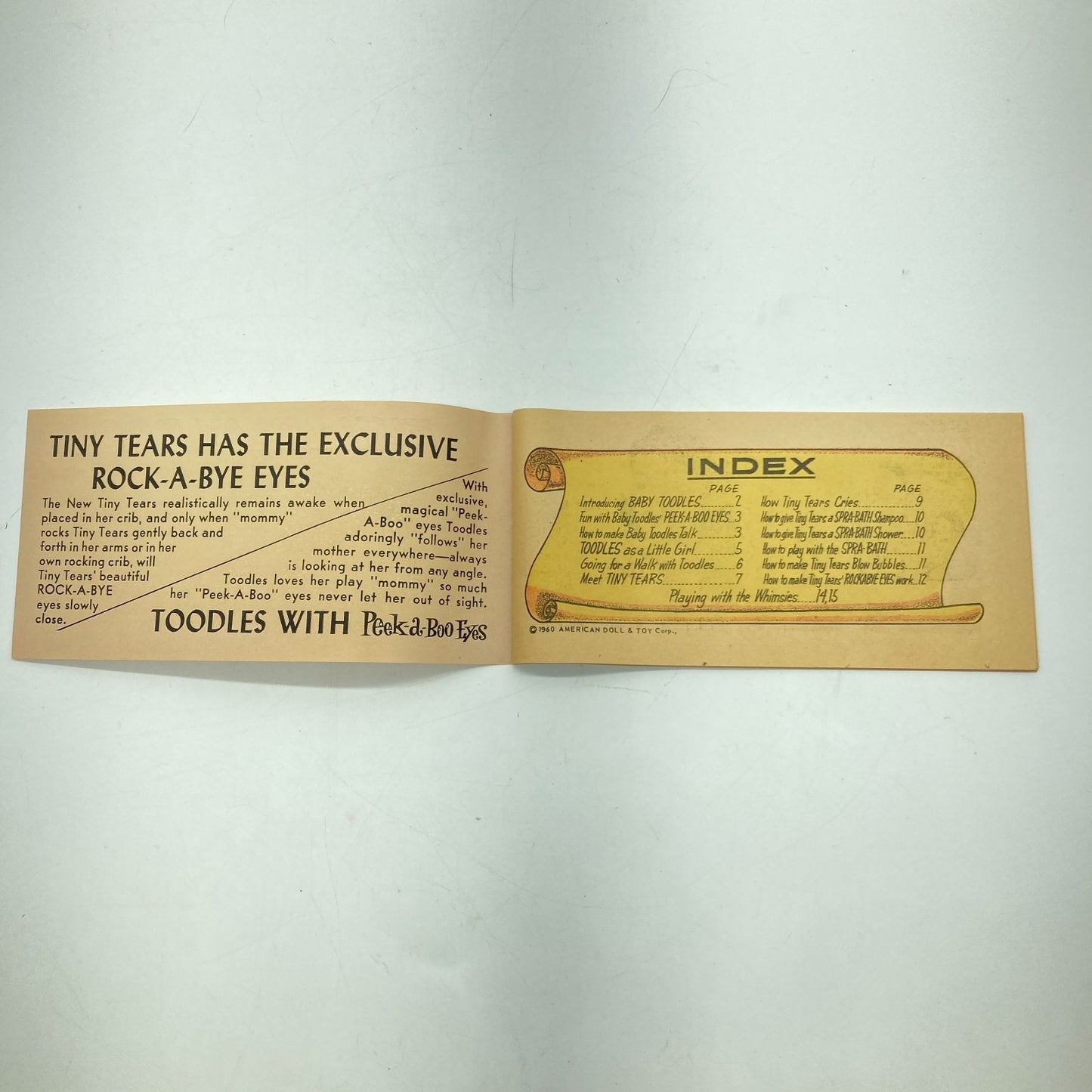 American Doll & Toy Corp 1960 The Fun and Play Book Promotional Mini Comic