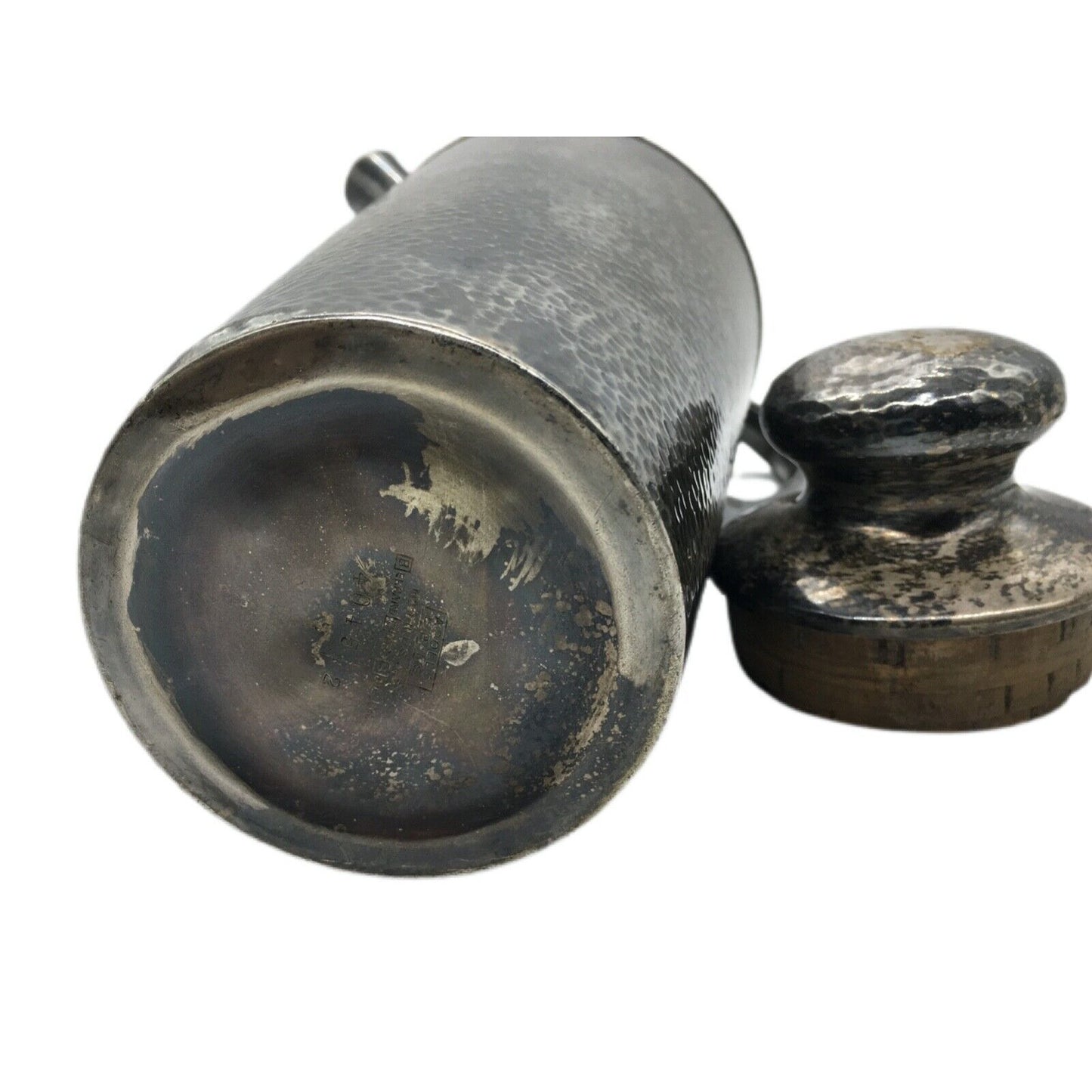 Bernard Rice's Sons Hammered Silverplate Barware Cocktail Shaker PAT 5 13 1924