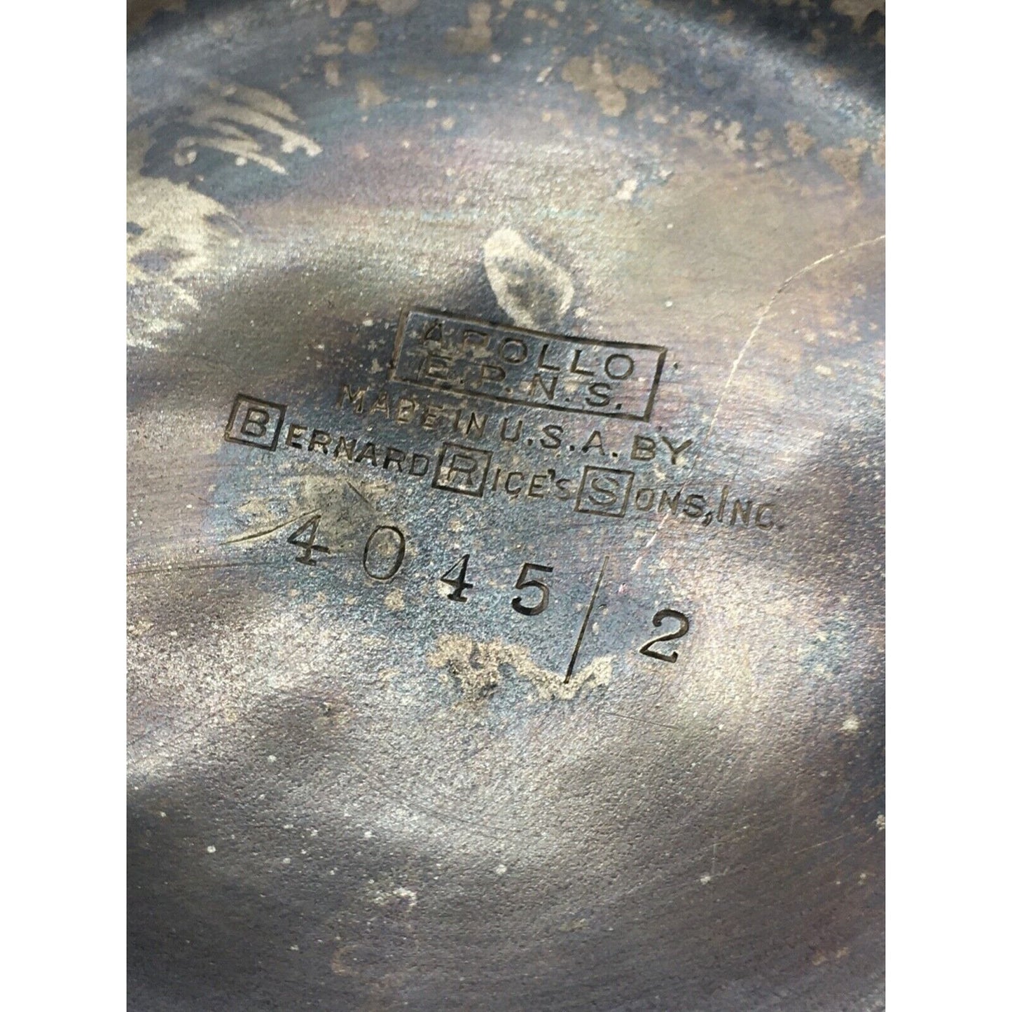 Bernard Rice's Sons Hammered Silverplate Barware Cocktail Shaker PAT 5 13 1924
