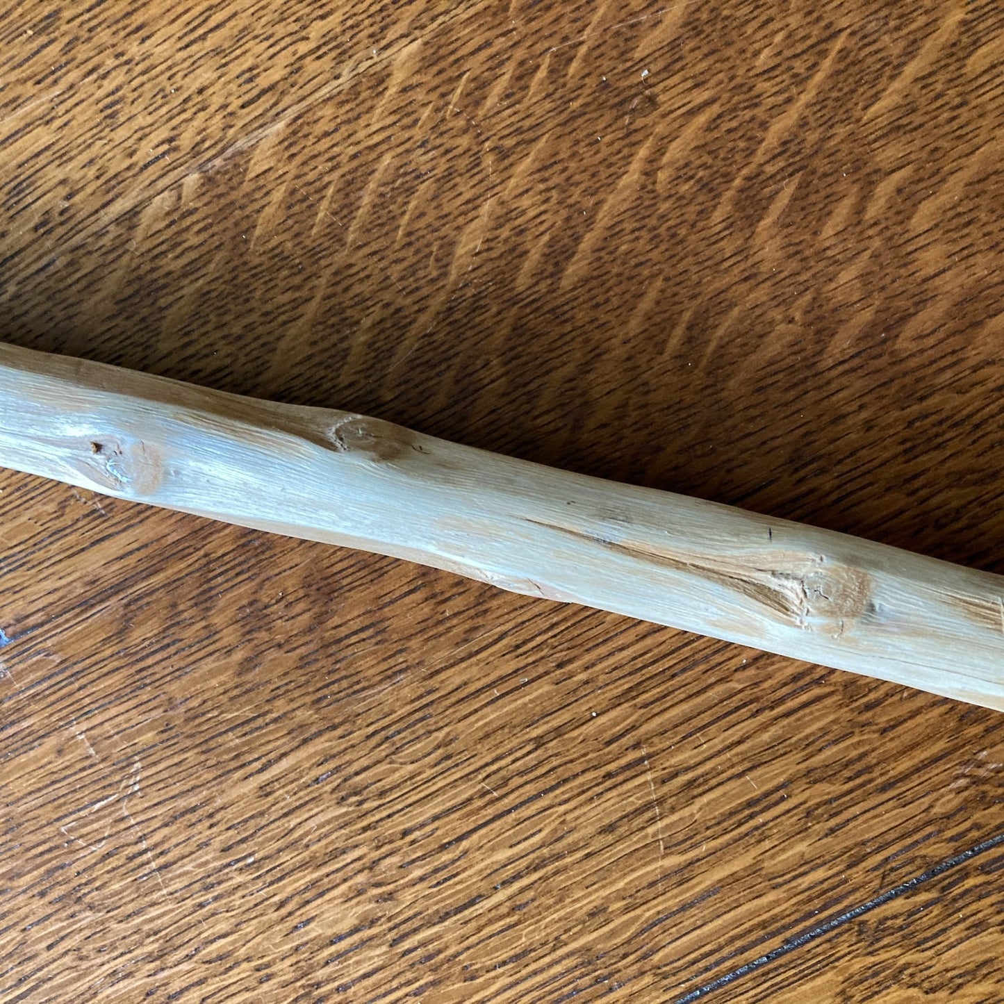 Folk Art Broom Natural Fiber Bristles Wood Handle Handcrafted Halloween Autumn