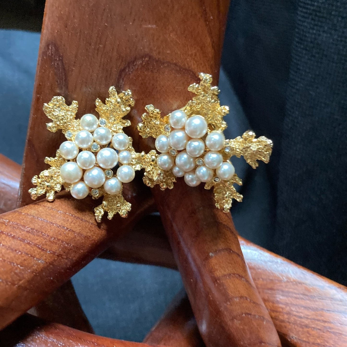 Craft© Designer Brooch 60's Vintage Faux High Fashion Jewelry Demi Parure Set
