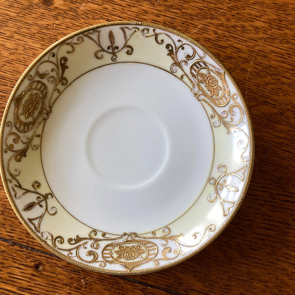 Noritake Morimura Tea Cups Saucers One Bread Plate Art Deco Era Antique No 175