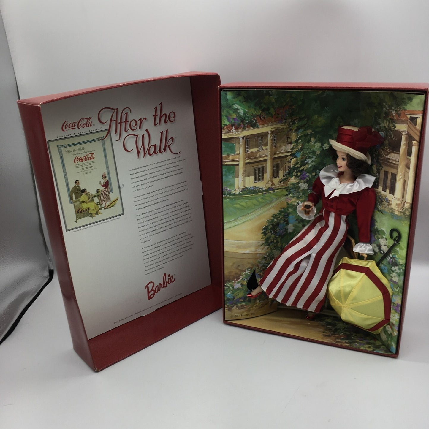 Mattel Coca Cola Barbie Doll 1997 After The Walk Fashion Classic Original Box