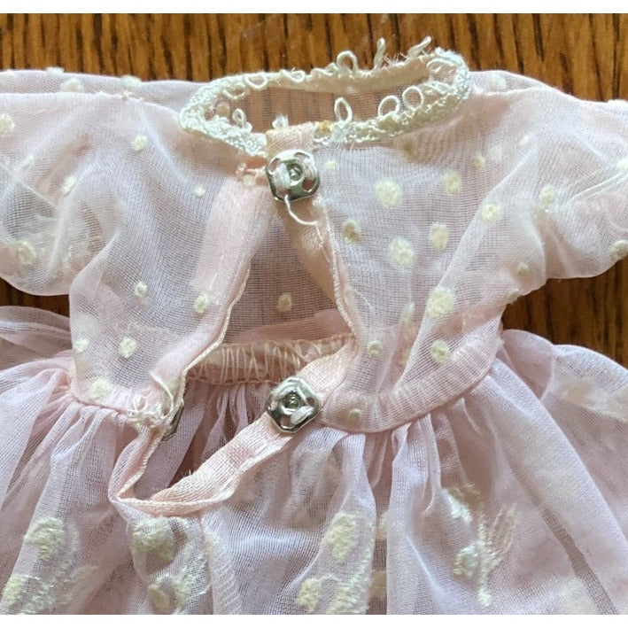 Betsy McCall Pink Party Dress Lily of the Valley Hat Shoes Socks Underskirt Box