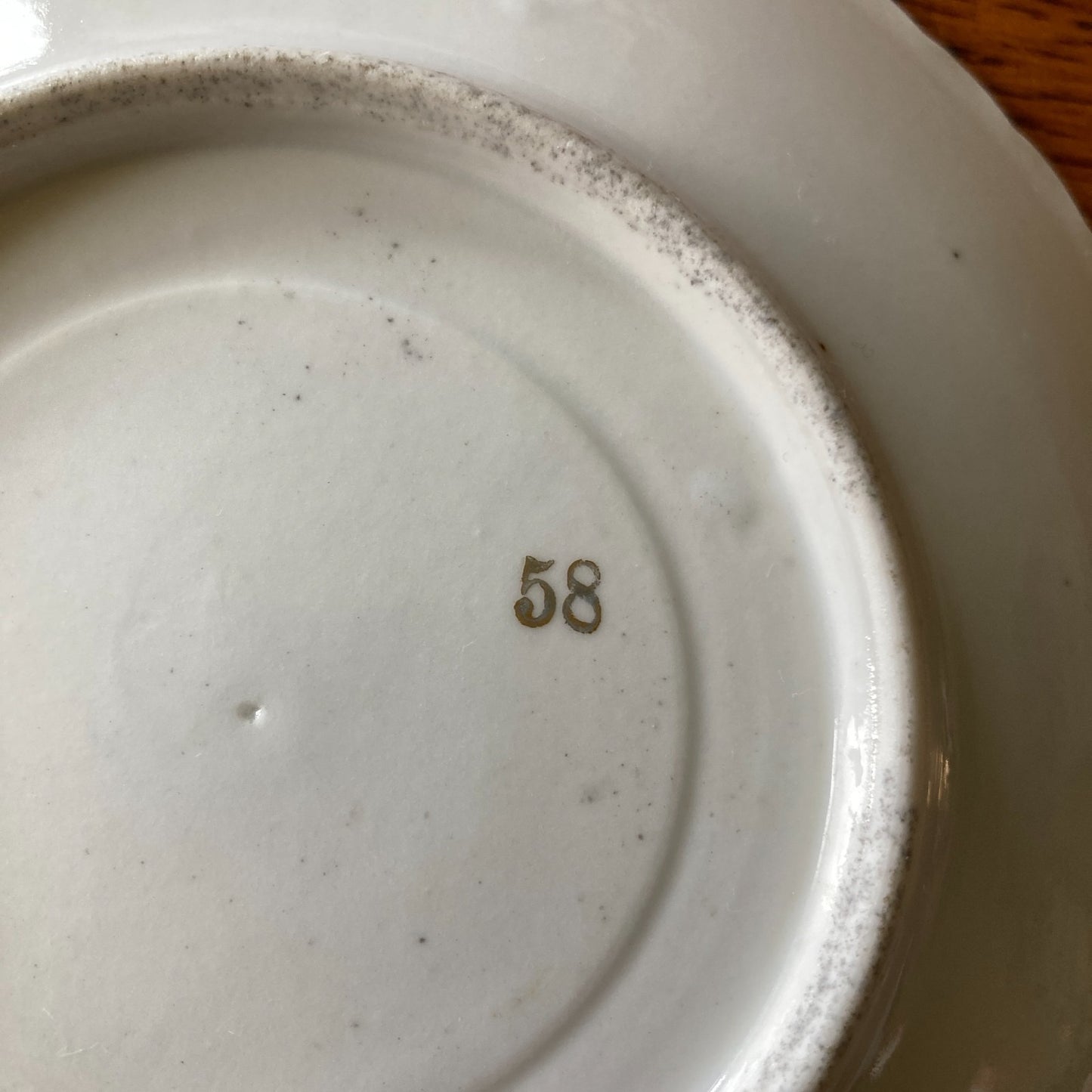 Antique Art Nouveau Tea Cup and Saucer Heavy Gold Relief Pearled Details German