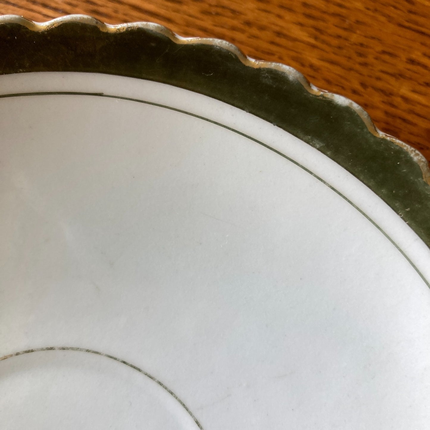 Antique Art Nouveau Tea Cup and Saucer Heavy Gold Relief Pearled Details German
