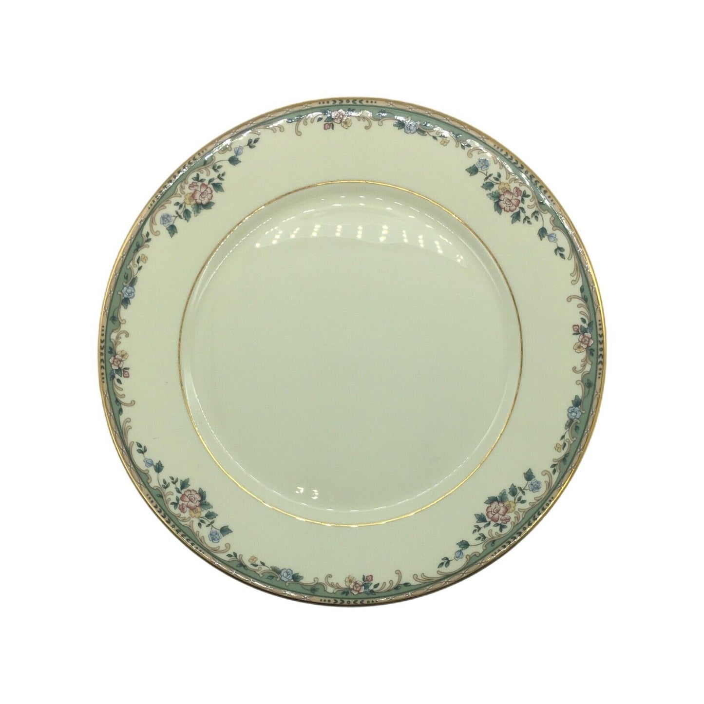 Lenox Spring Vista 11" Dinner Plates Set of 4 Hand Decorated 24K Gold Retired