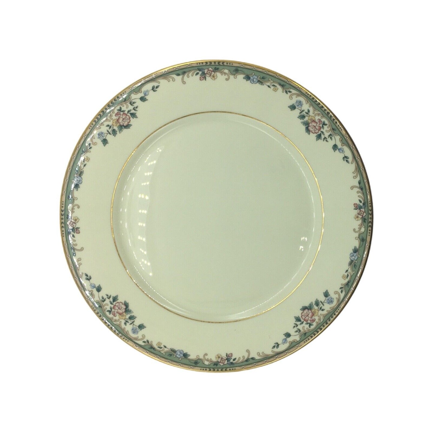 Lenox Spring Vista 11" Dinner Plates Set of 4 Hand Decorated 24K Gold Retired