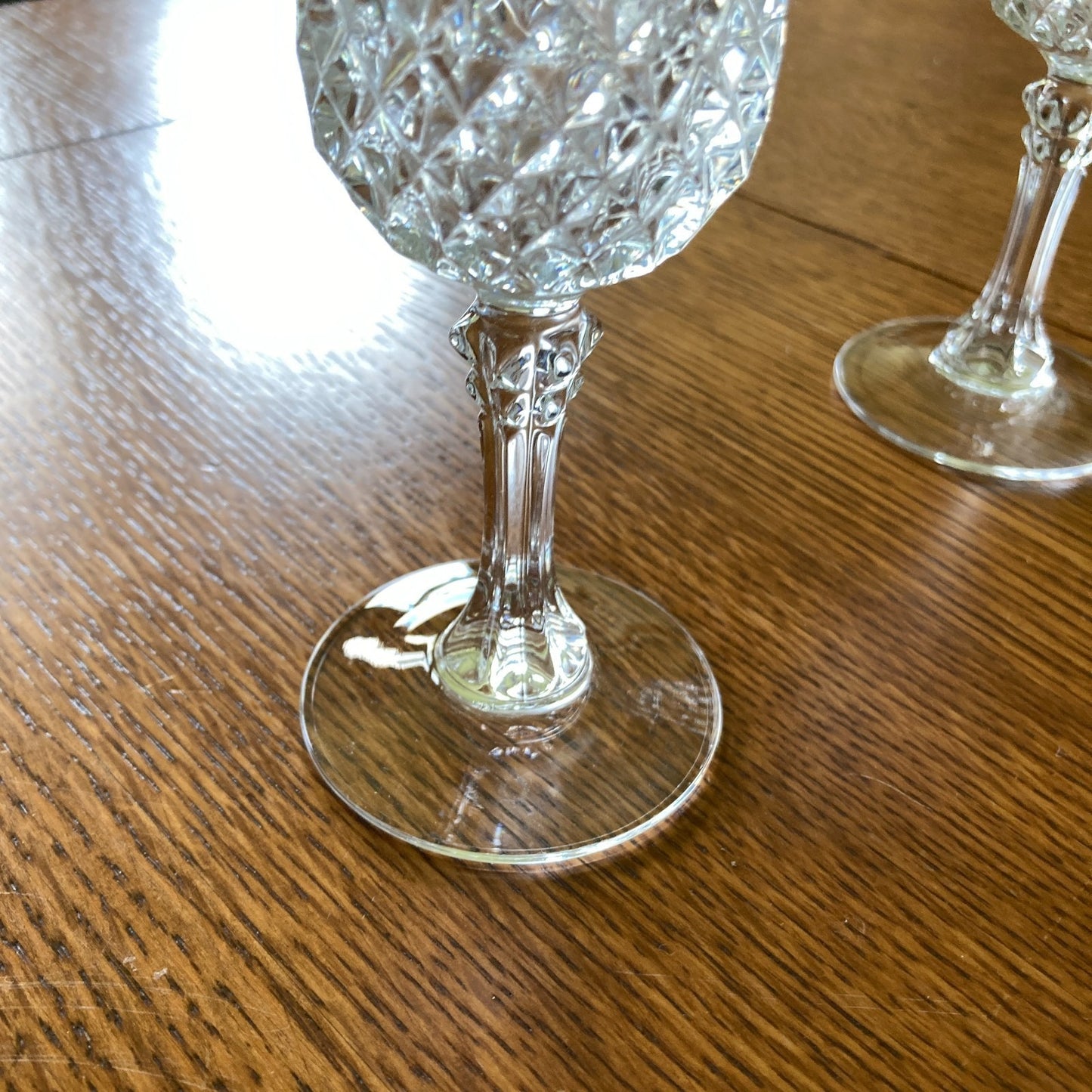 Crystal Champagne Flutes Set of 4 Gold Rims Special Occasion Vintage Bar Ware