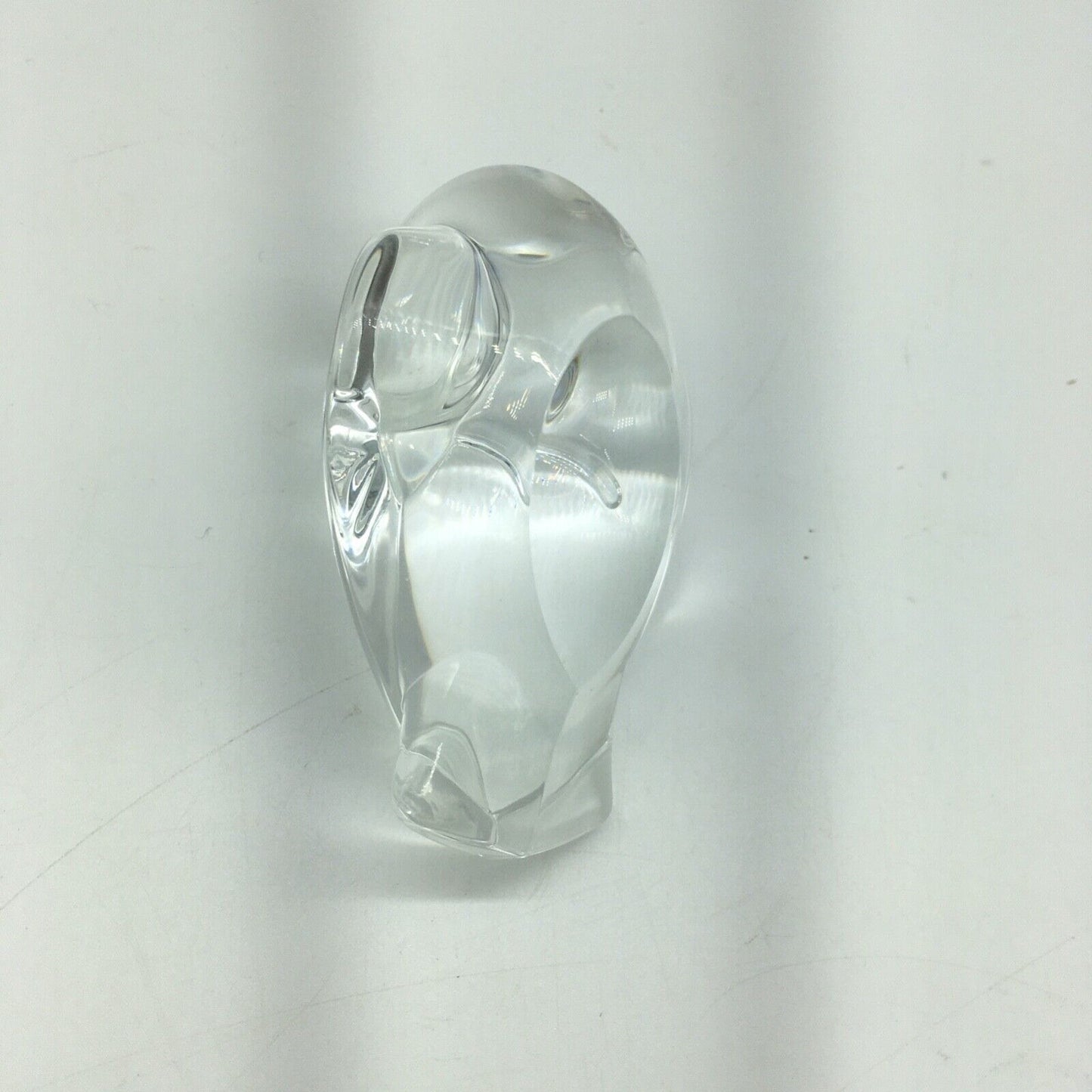 Steuben Crystal Peace Dove Hand Cooler Paperweight 1996 Lloyd Atkins sculpture